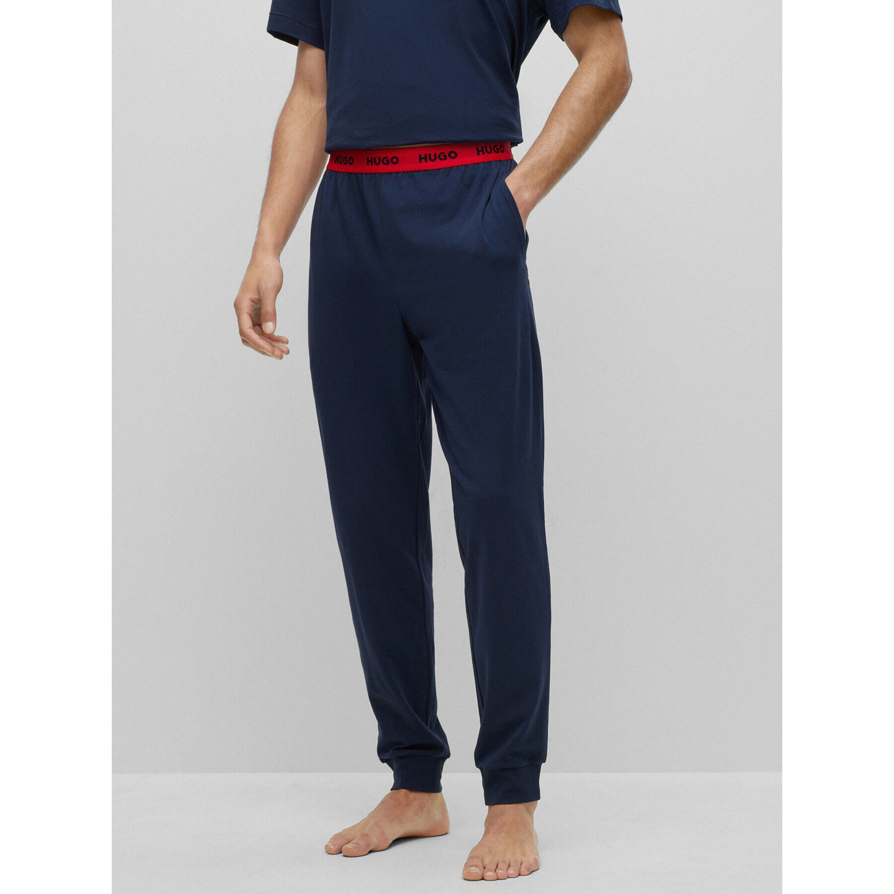 Hugo Pantaloni pijama 50493128 Bleumarin Regular Fit - Pled.ro