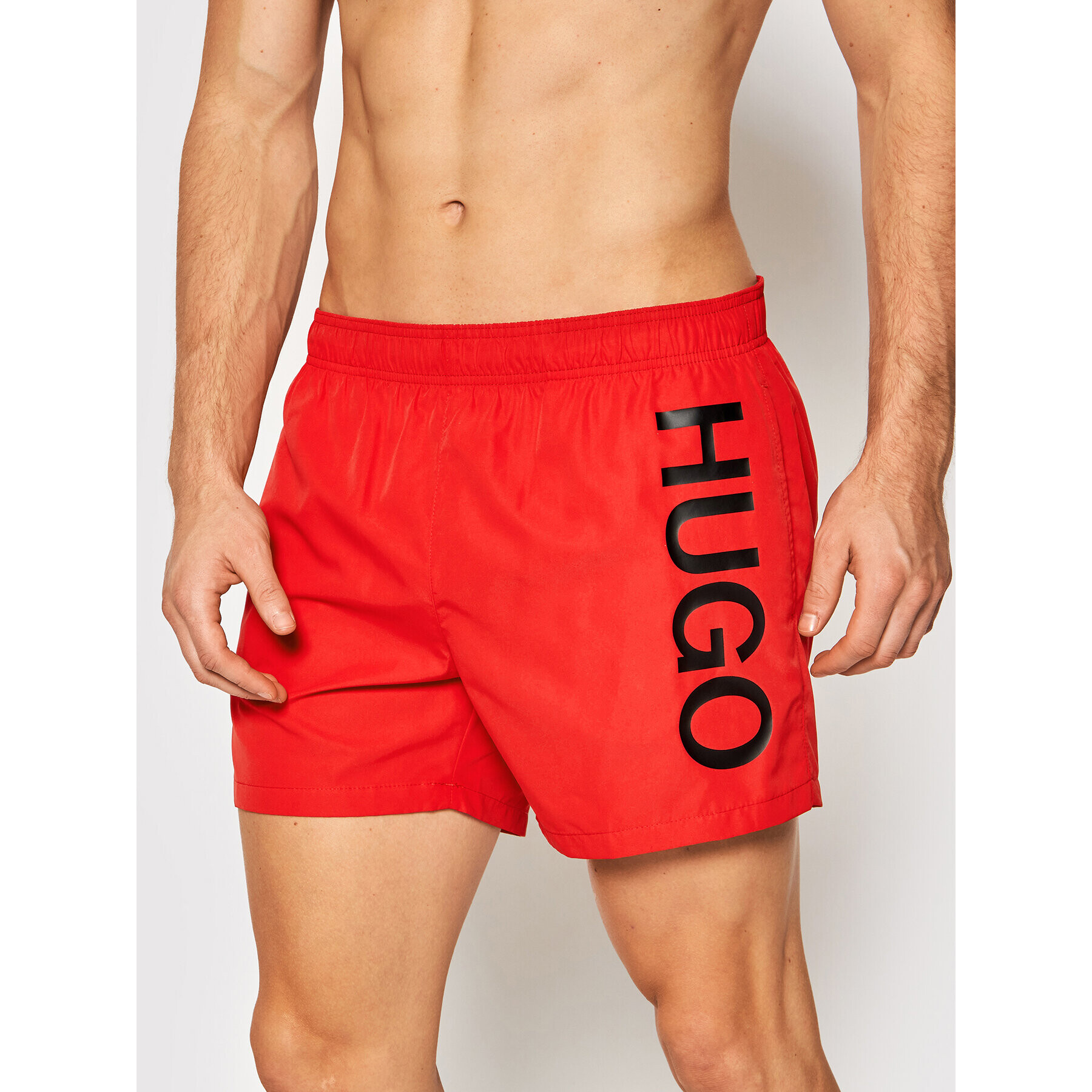 Hugo Pantaloni scurți pentru înot Abas 50461057 Roșu Regular Fit - Pled.ro