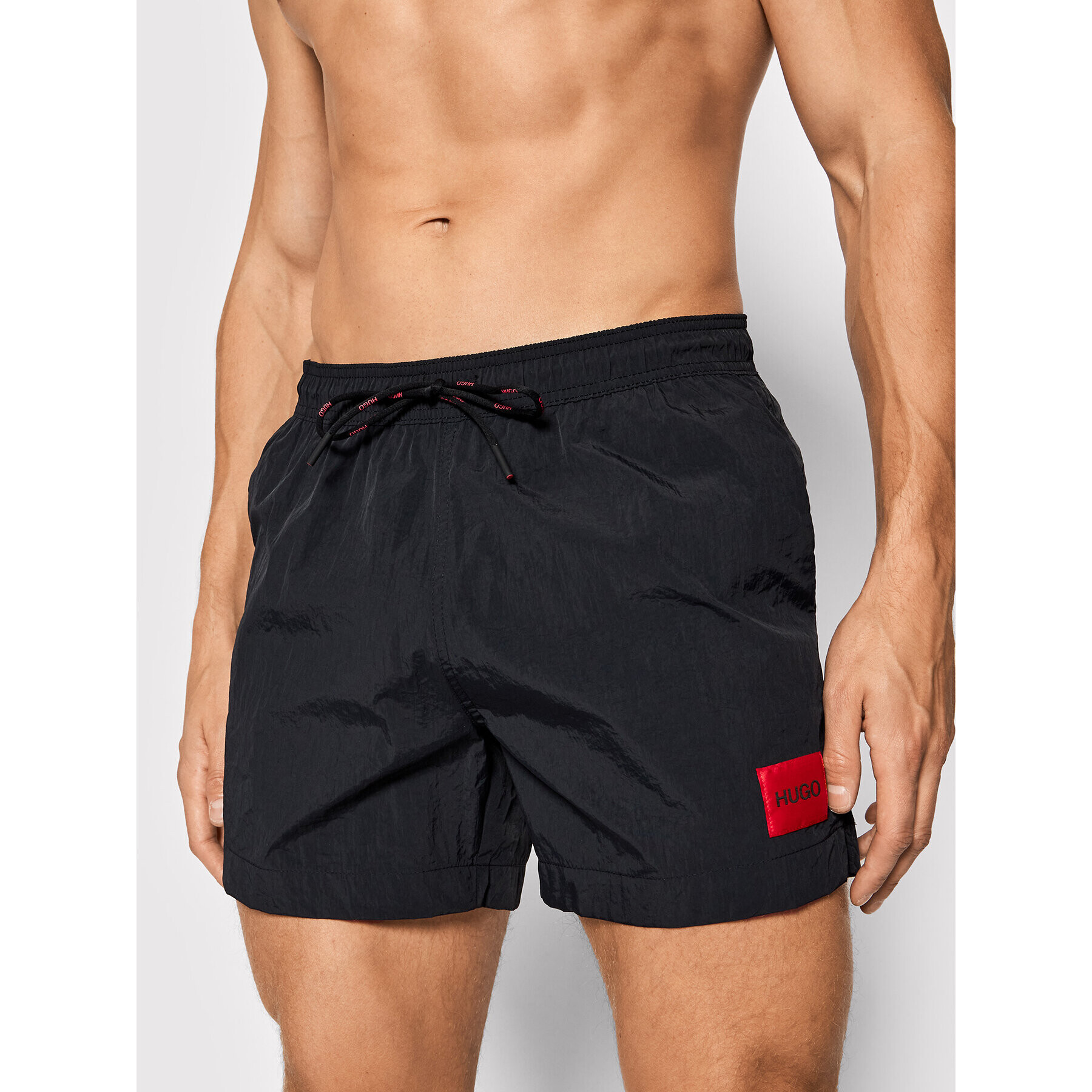 Hugo Pantaloni scurți pentru înot Dominica 50459304 Negru Regular Fit - Pled.ro