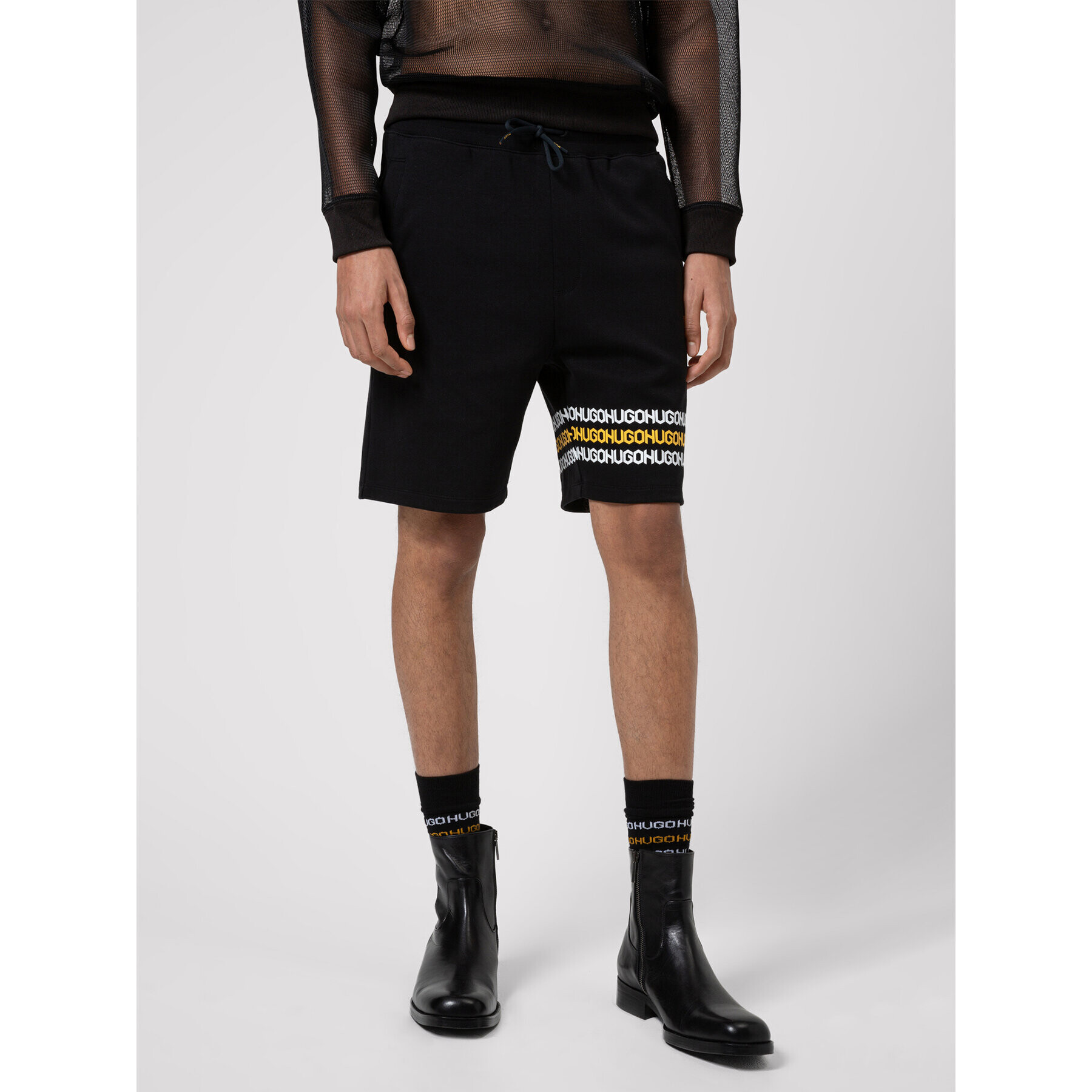 Hugo Pantaloni scurți sport DAKUMI 50448857 Negru Regular Fit - Pled.ro