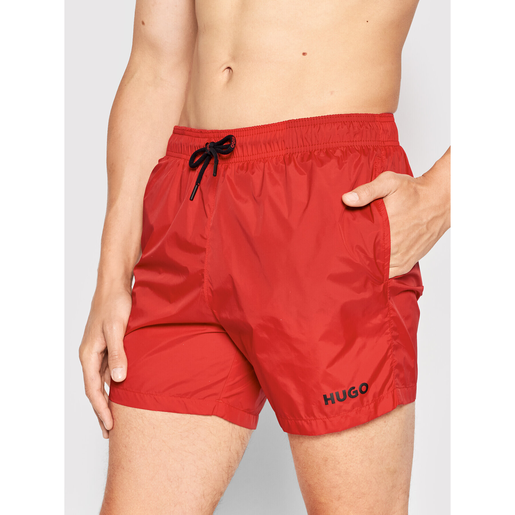 Hugo Pantaloni scurți pentru înot Haiti 50469312 Roșu Regular Fit - Pled.ro