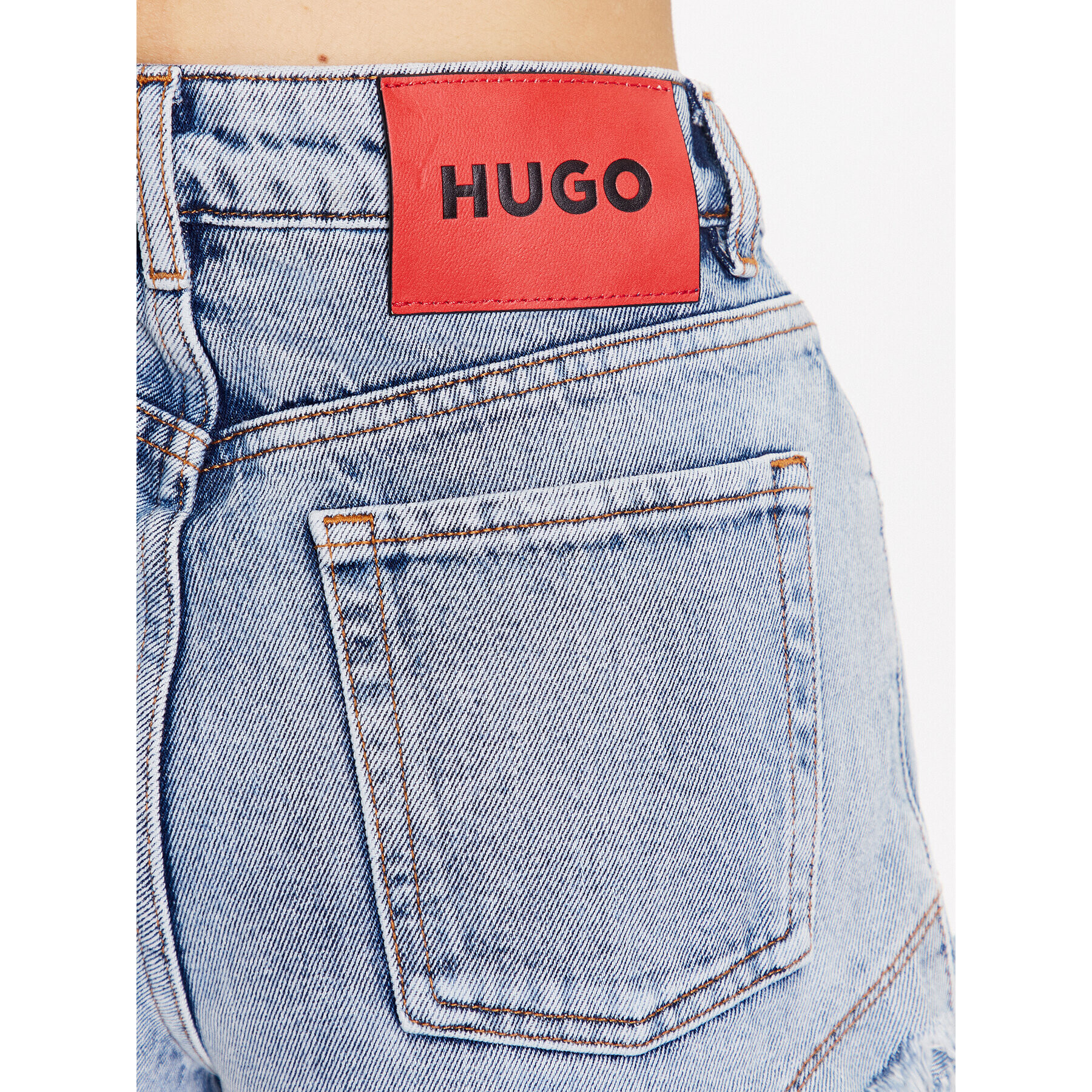 Hugo Pantaloni scurți de blugi 50487612 Verde Regular Fit - Pled.ro