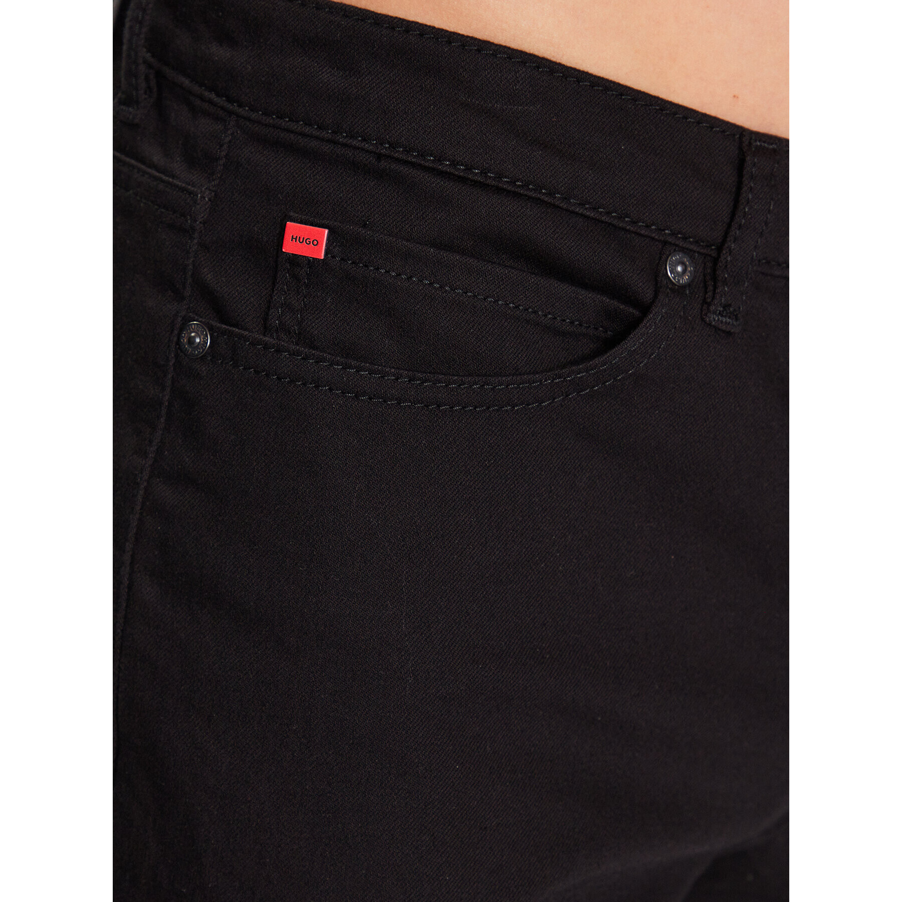 Hugo Pantaloni scurți de blugi 50489821 Negru Tapered Fit - Pled.ro