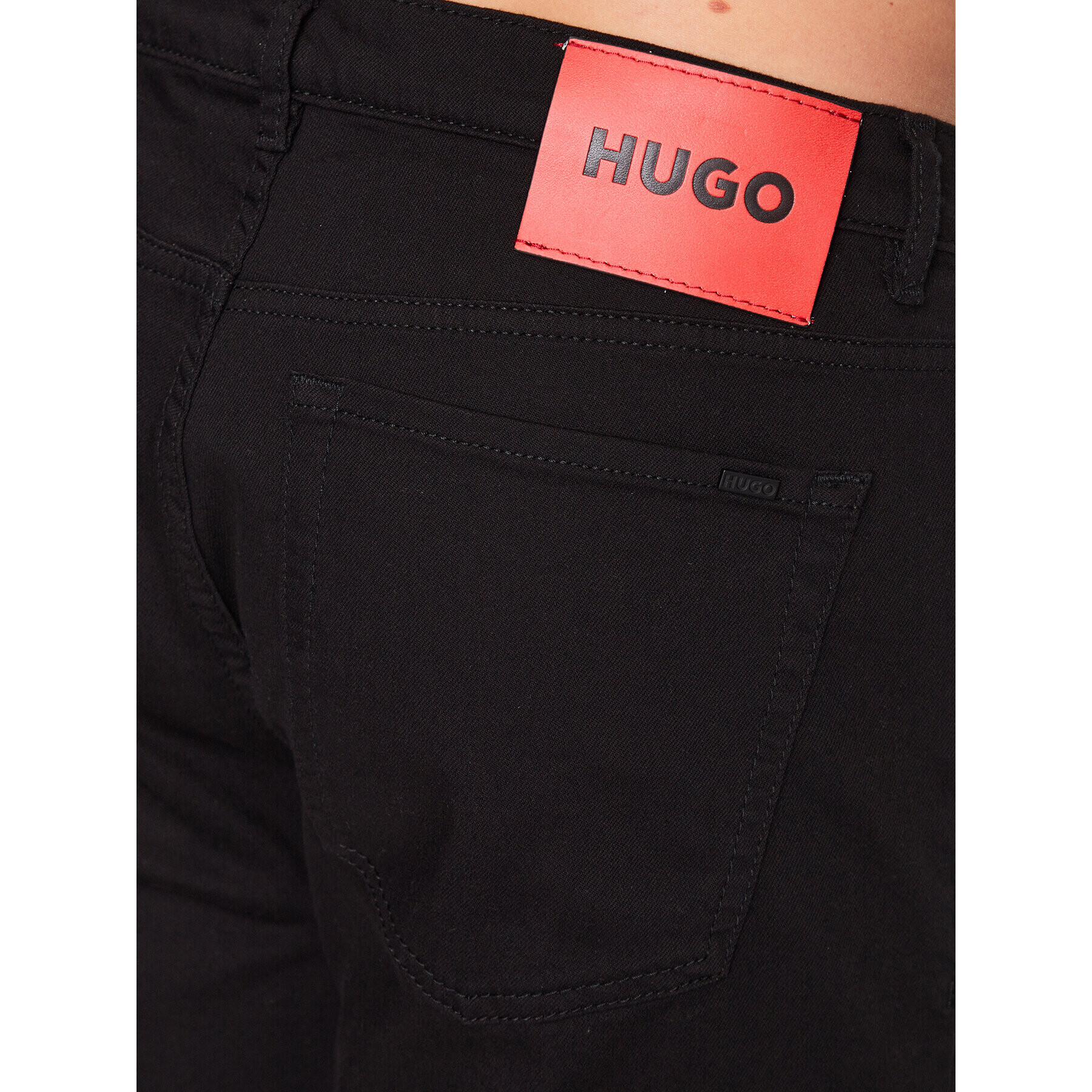 Hugo Pantaloni scurți de blugi 50489821 Negru Tapered Fit - Pled.ro