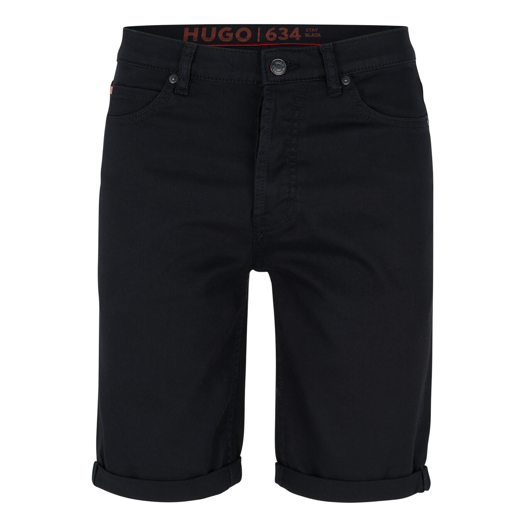 Hugo Pantaloni scurți de blugi 50489821 Negru Tapered Fit - Pled.ro