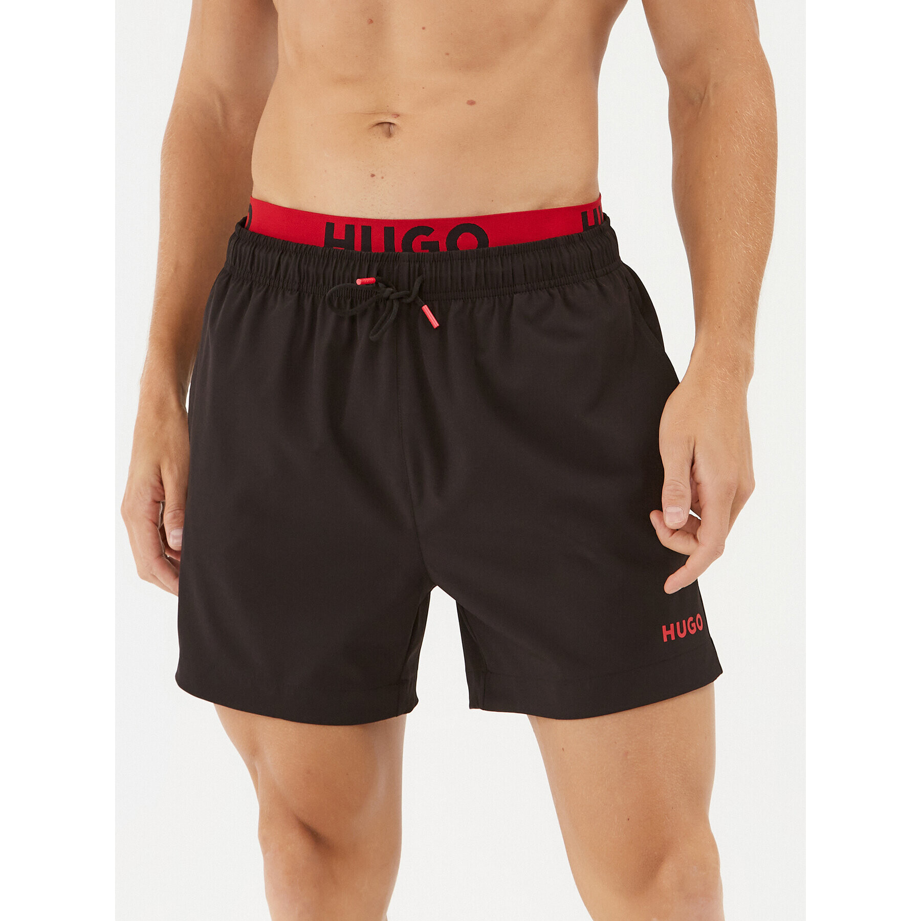 Hugo Pantaloni scurți pentru înot 50496287 Negru Regular Fit - Pled.ro