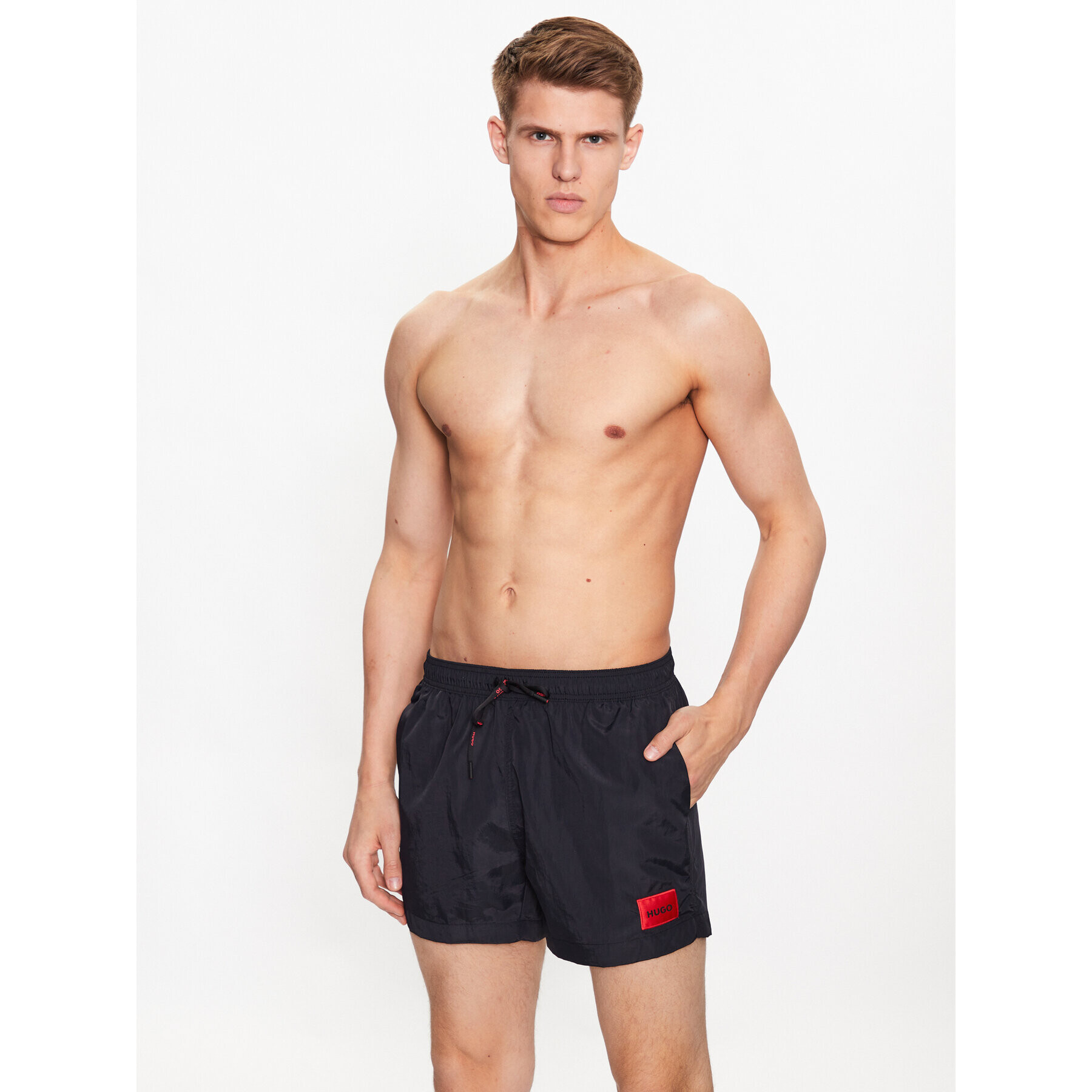 Hugo Pantaloni scurți pentru înot Dominica 50493450 Negru Regular Fit - Pled.ro