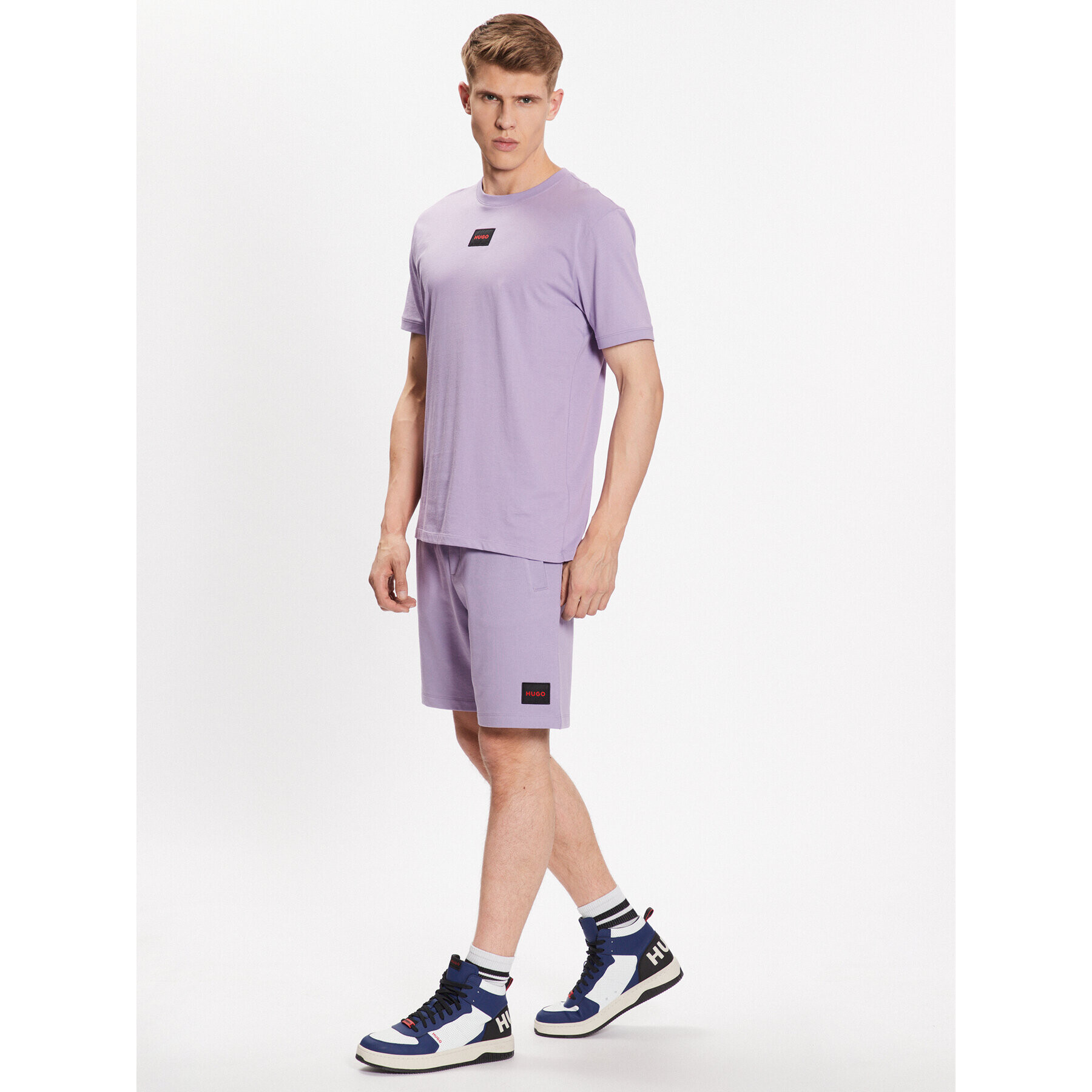 Hugo Pantaloni scurți sport Dizz222 50466196 Violet Regular Fit - Pled.ro