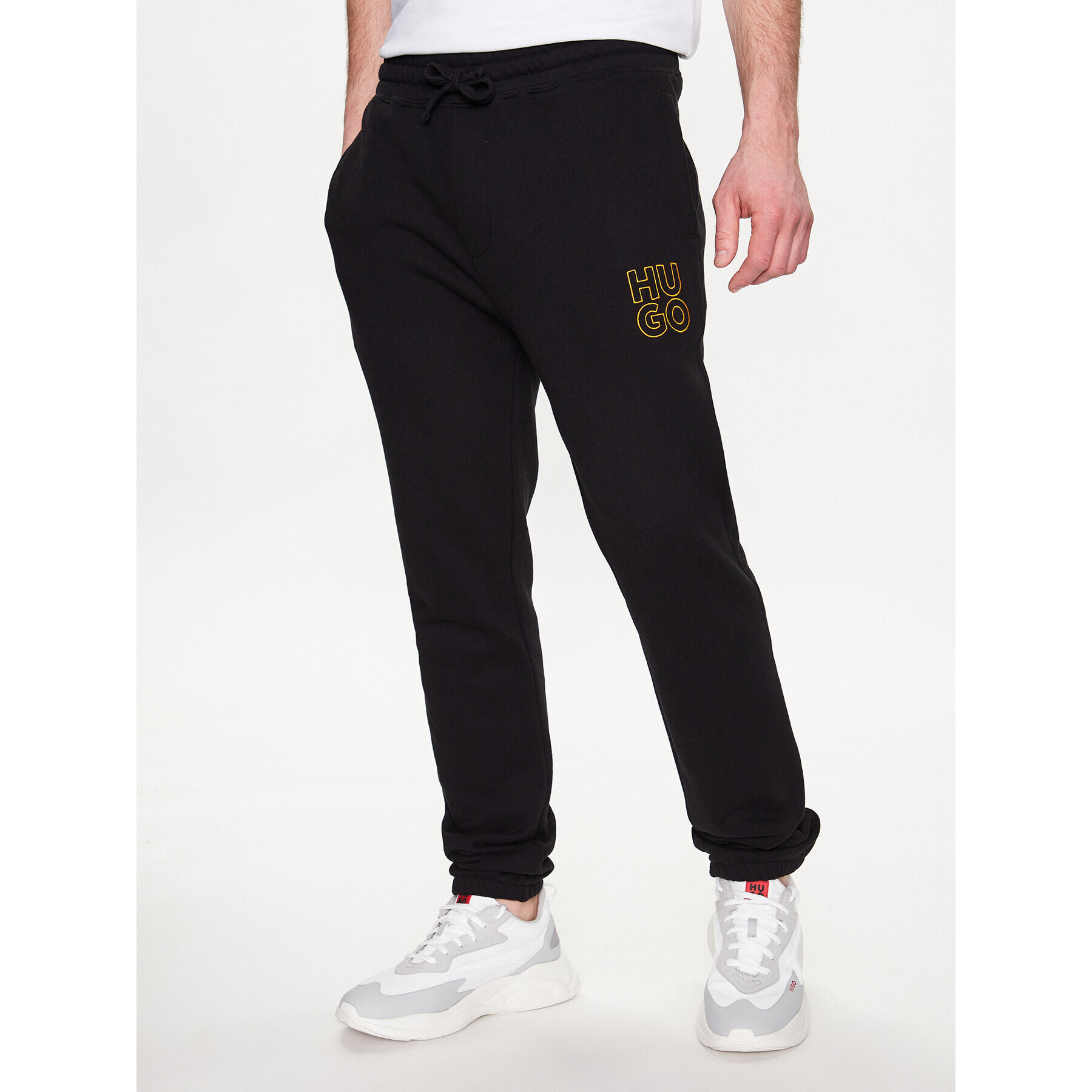 Hugo Pantaloni trening Demu 50482855 Negru Regular Fit - Pled.ro