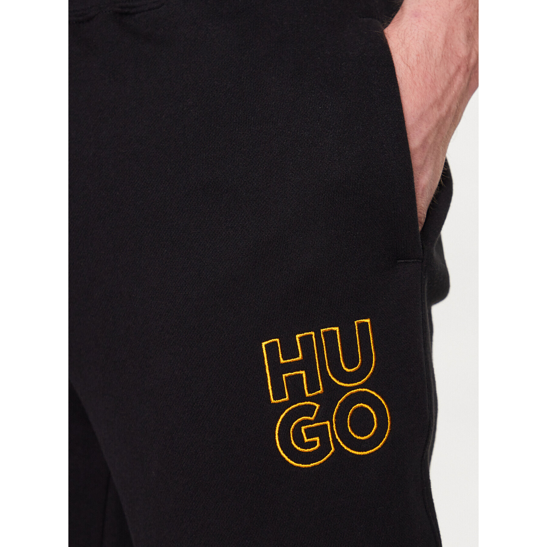 Hugo Pantaloni trening Demu 50482855 Negru Regular Fit - Pled.ro