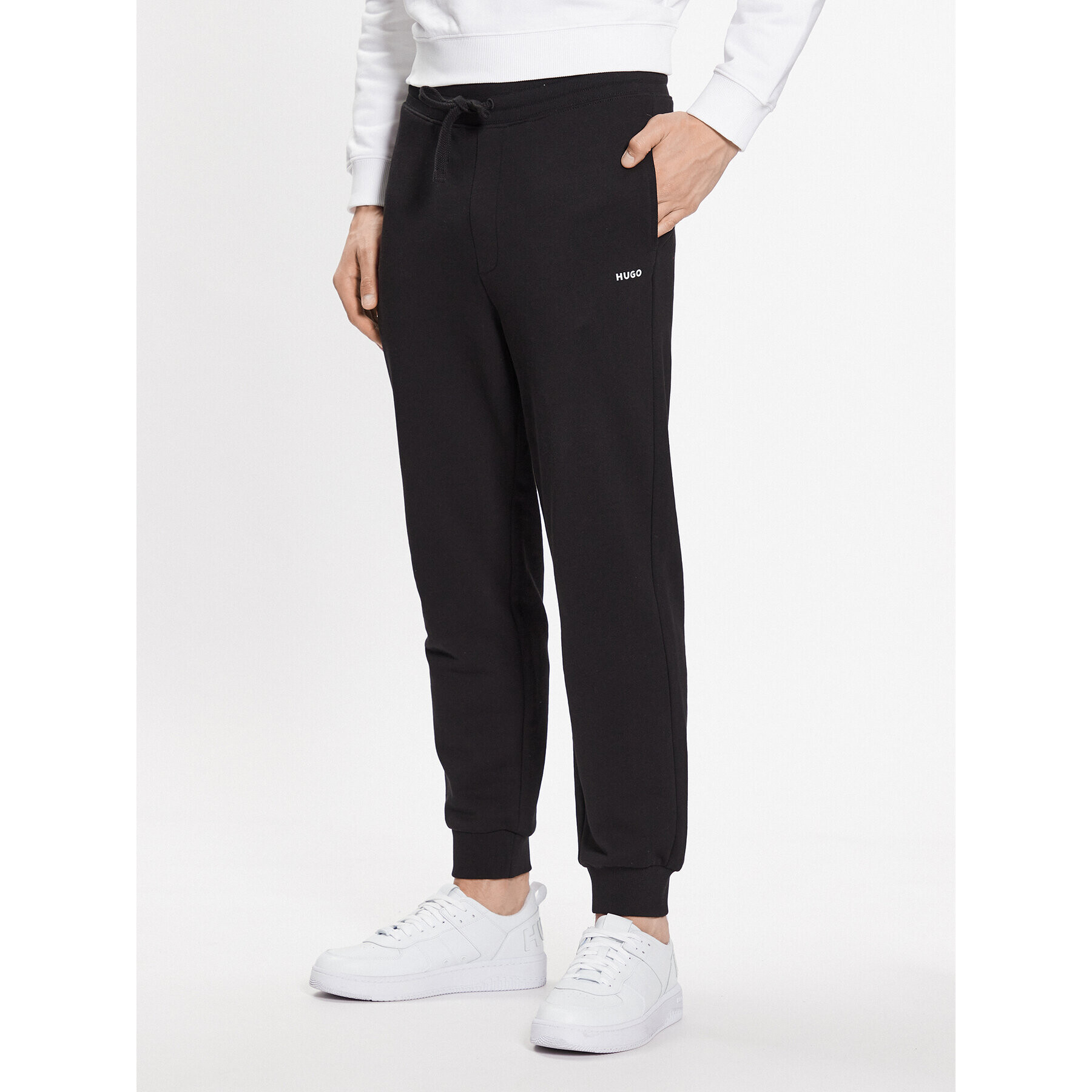 Hugo Pantaloni trening Dayote 50489617 Negru Regular Fit - Pled.ro