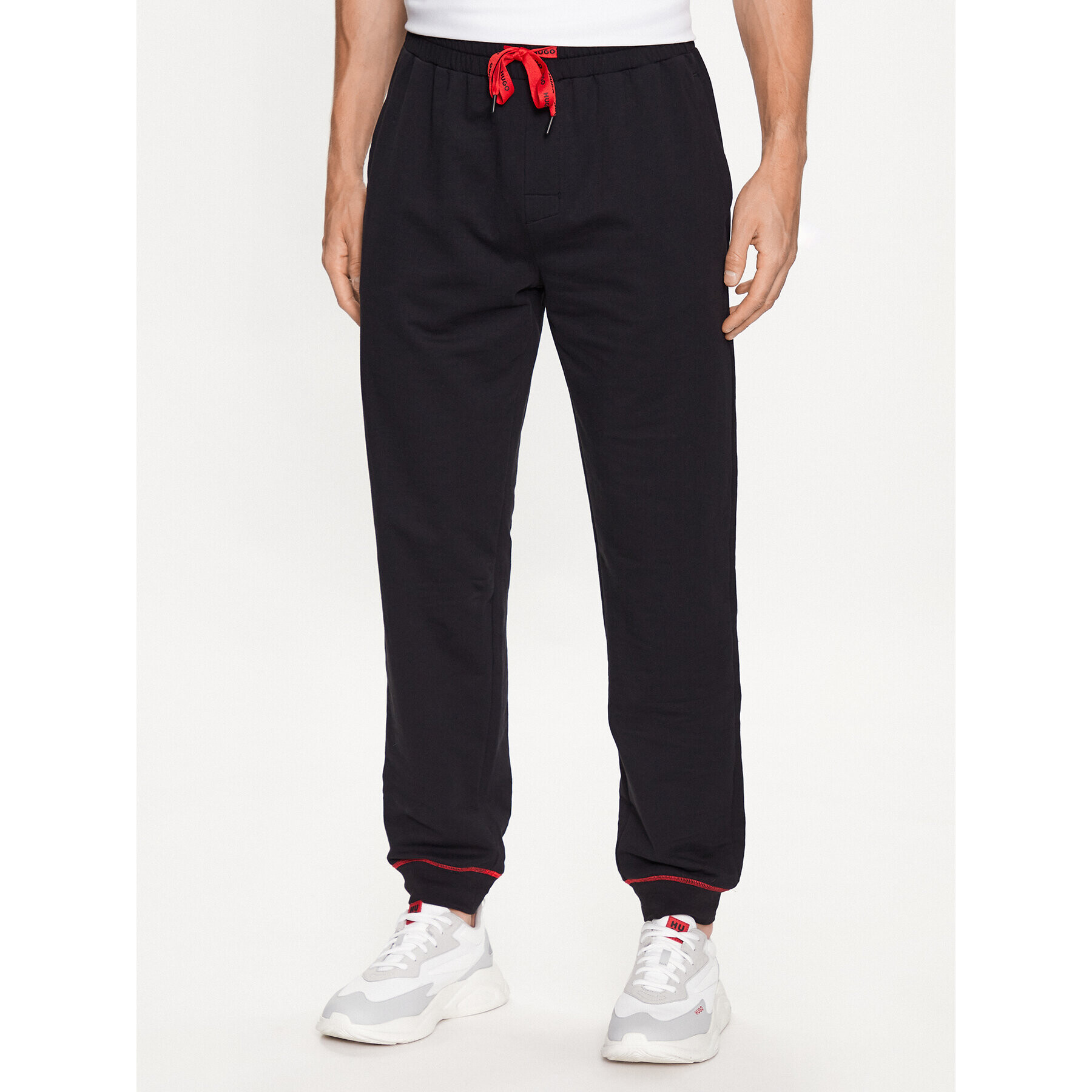 Hugo Pantaloni trening 50490435 Negru Regular Fit - Pled.ro