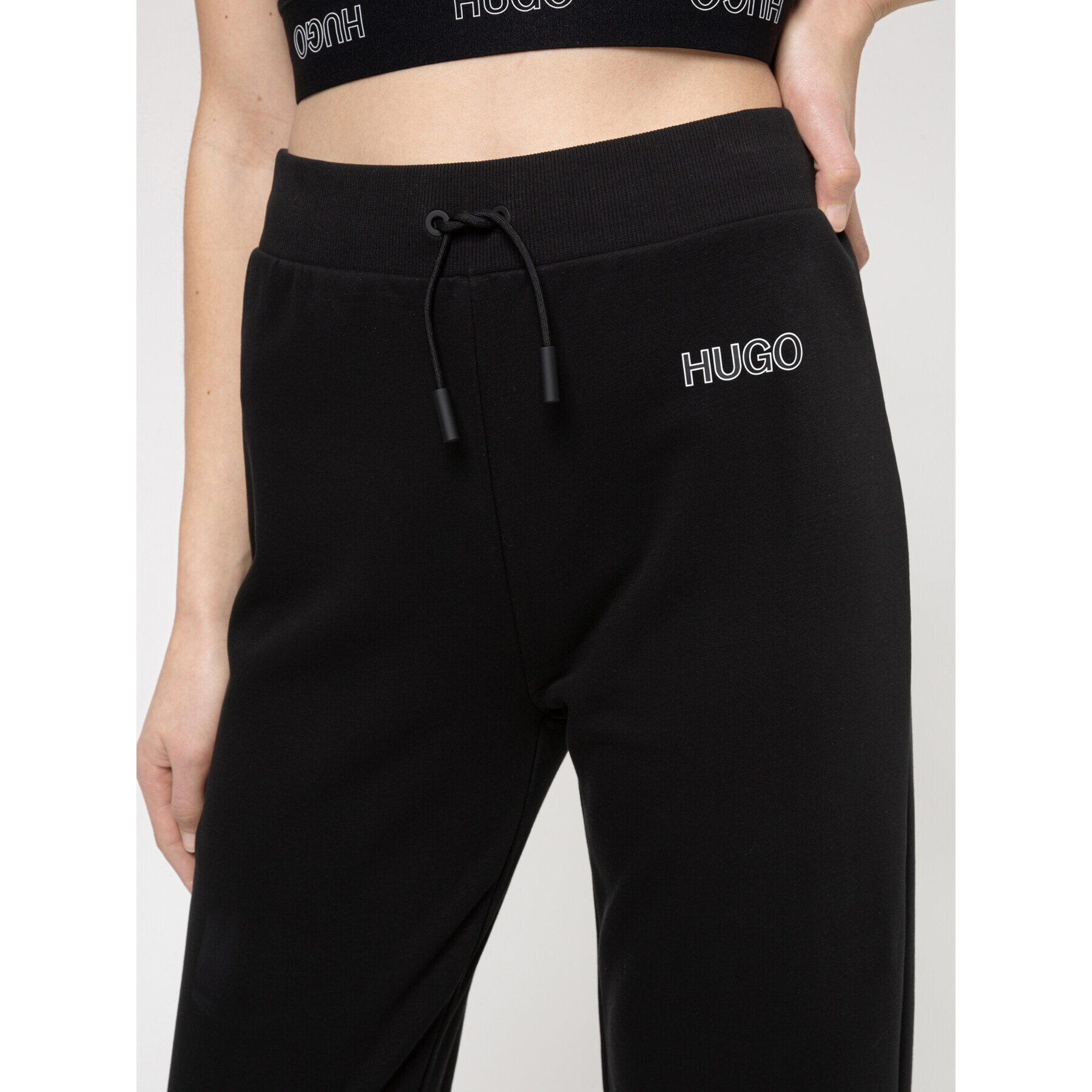 Hugo Pantaloni trening Dachibi 50449936 Negru Regular Fit - Pled.ro