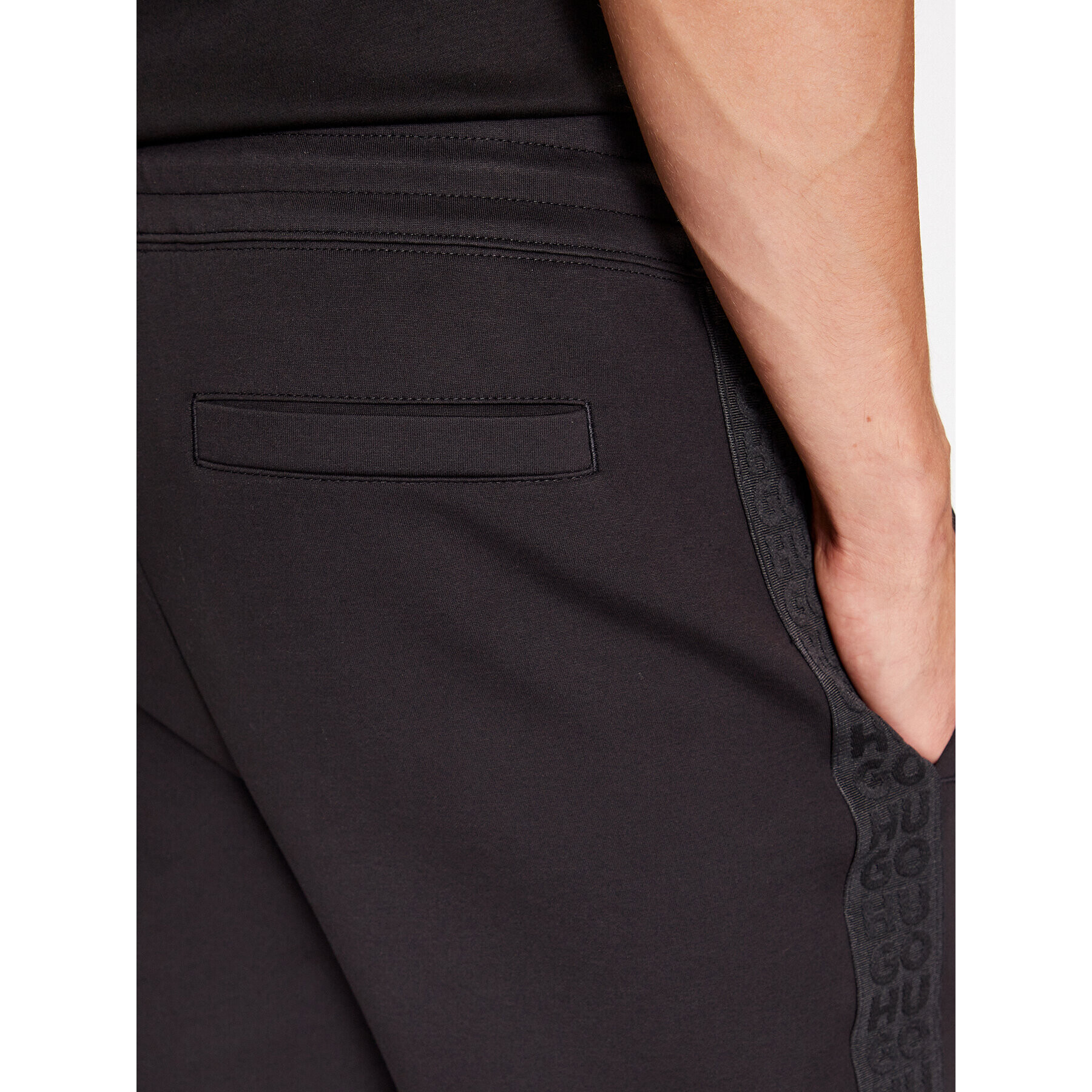 Hugo Pantaloni trening Dembos 50511723 Negru Regular Fit - Pled.ro