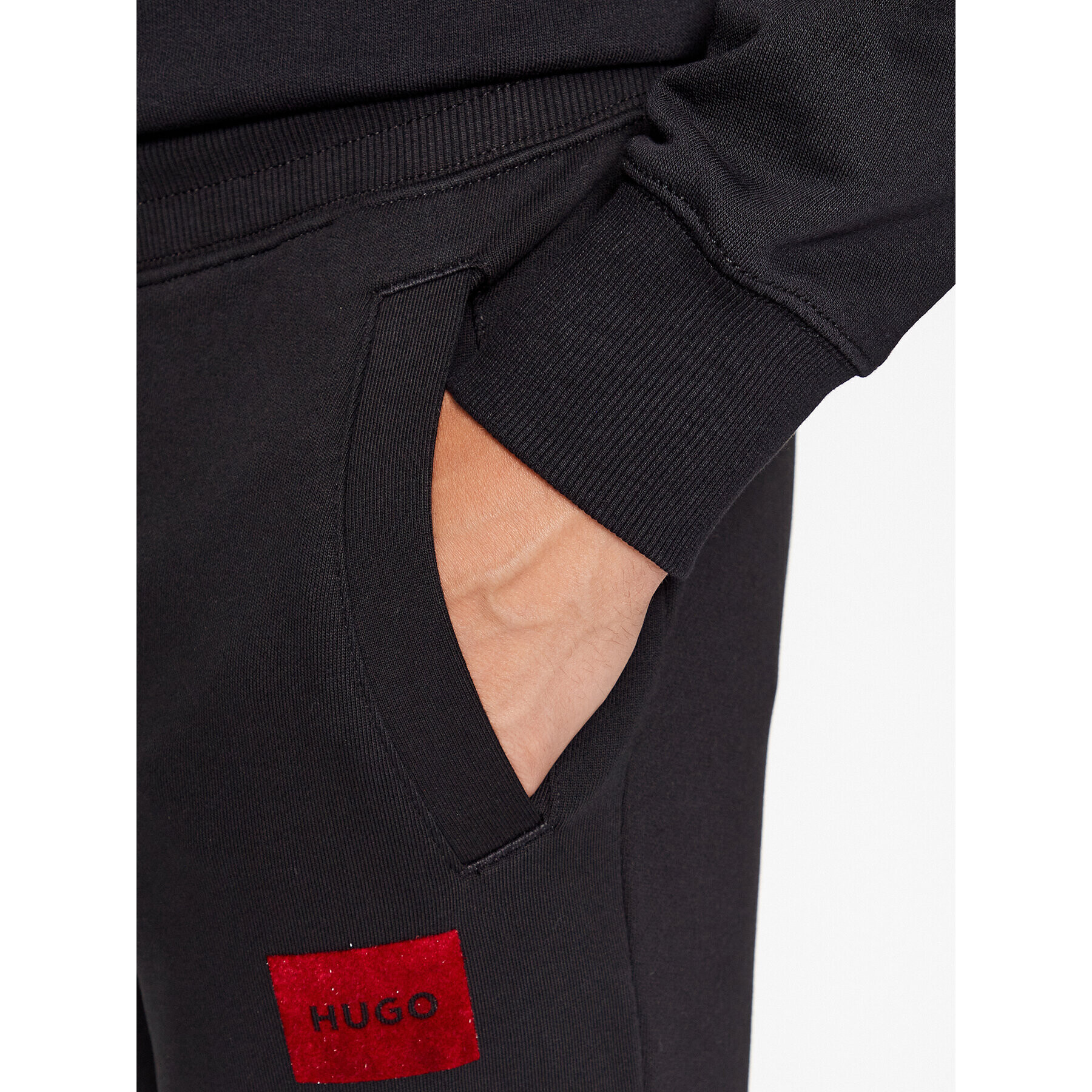 Hugo Pantaloni trening Doak_V 50501021 Negru Regular Fit - Pled.ro