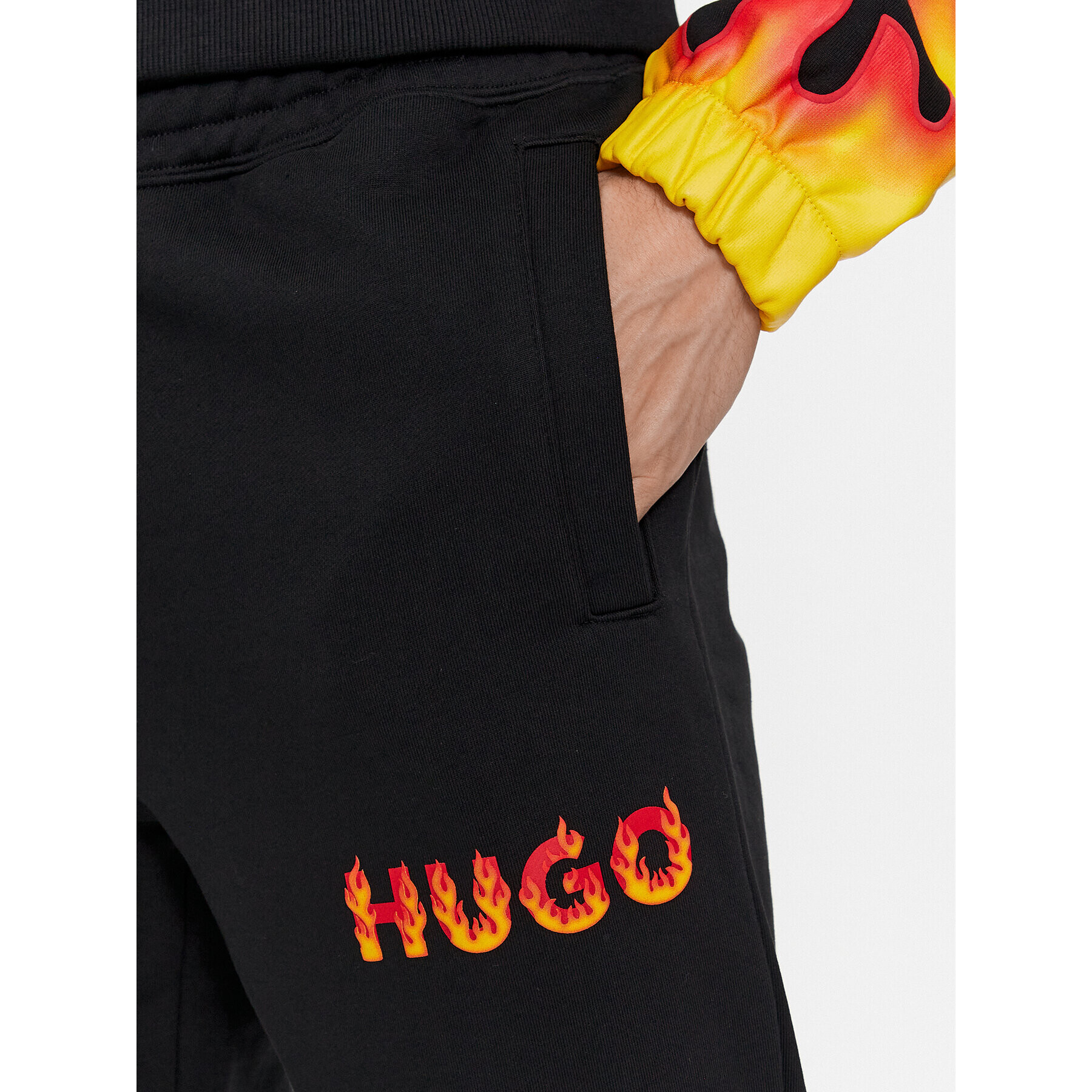 Hugo Pantaloni trening Drada 50504788 Negru Regular Fit - Pled.ro