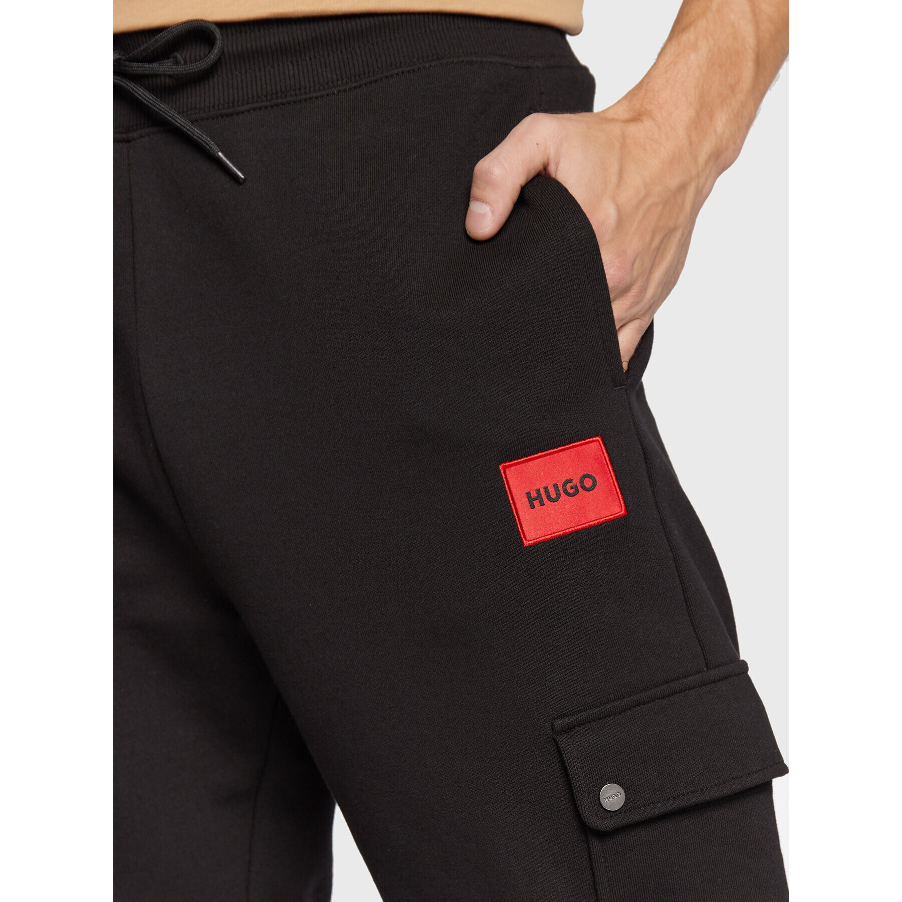 Hugo Pantaloni trening Dwellrom 50479164 Negru Relaxed Fit - Pled.ro