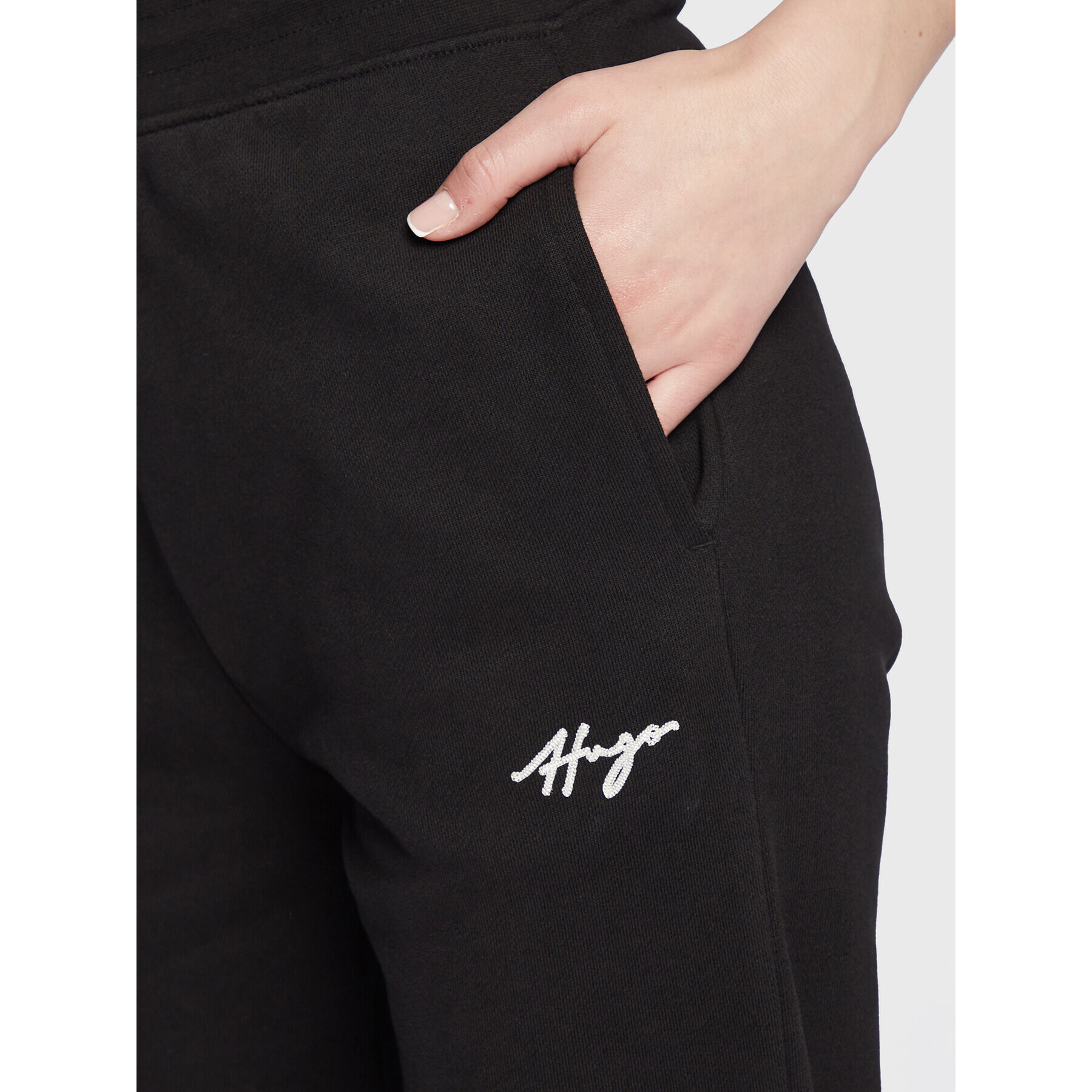 Hugo Pantaloni trening Easy 50478226 Negru Regular Fit - Pled.ro