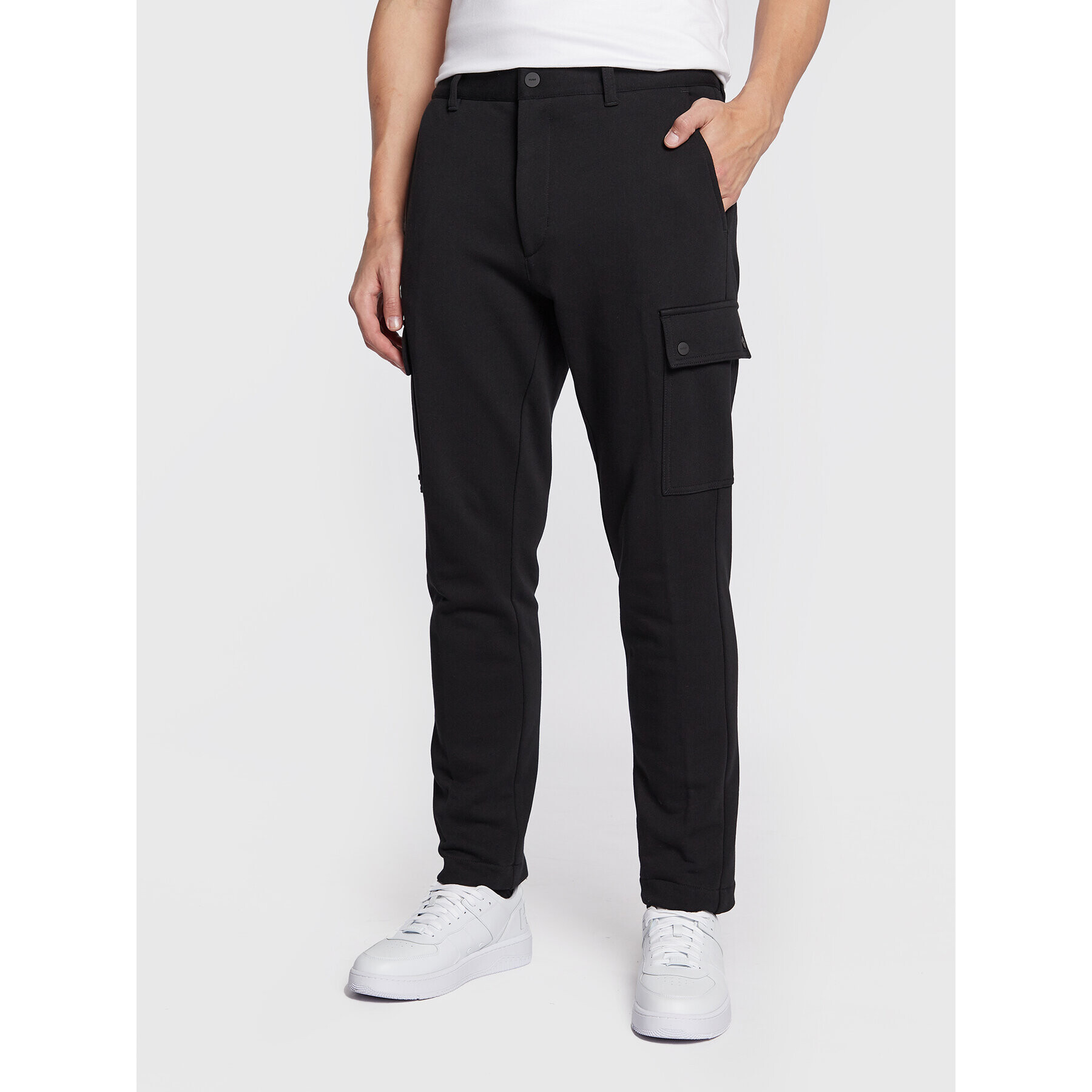 Hugo Pantaloni trening Glian223 50474326 Negru Slim Fit - Pled.ro