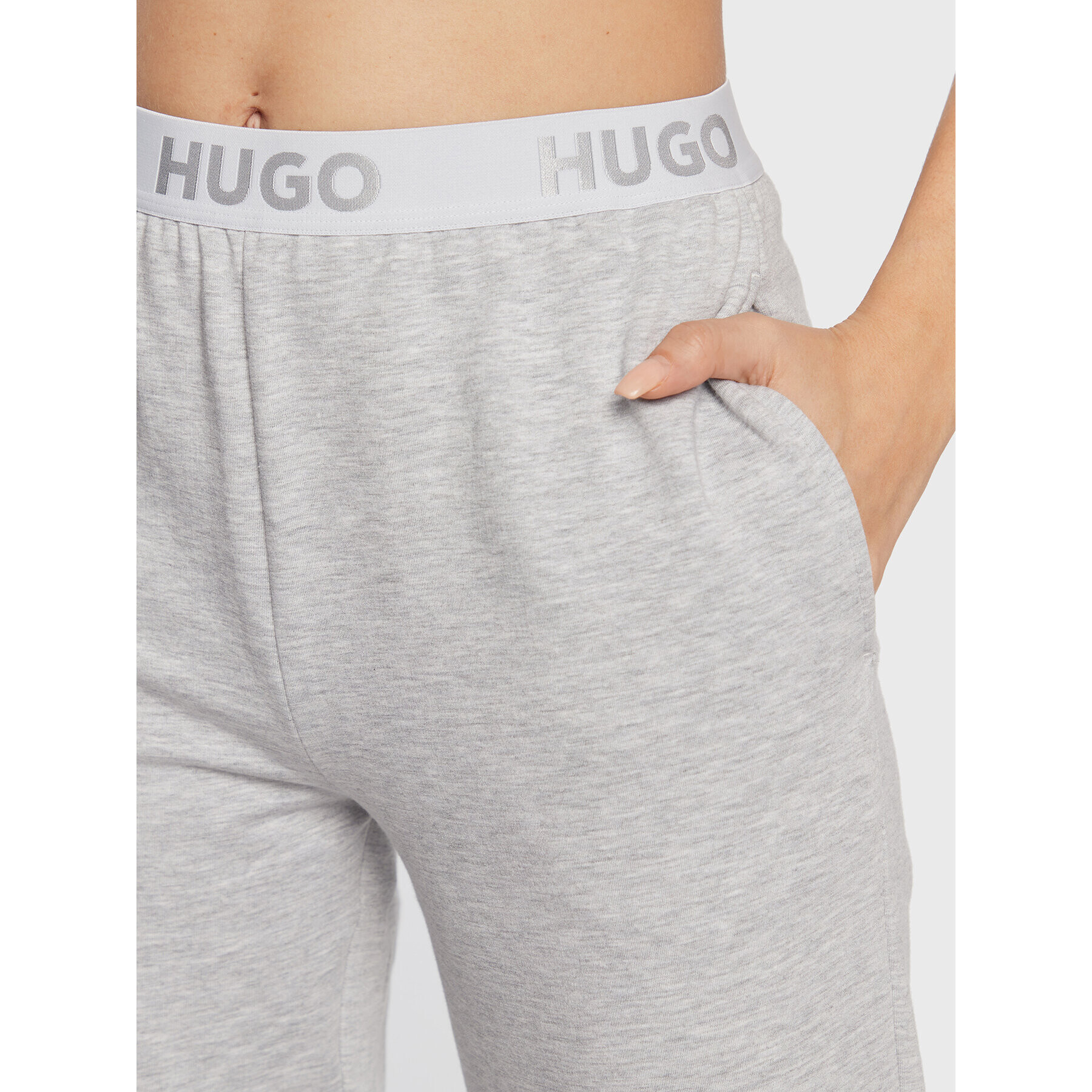 Hugo Pantaloni trening Sporty Logo 50480581 Gri Regular Fit - Pled.ro