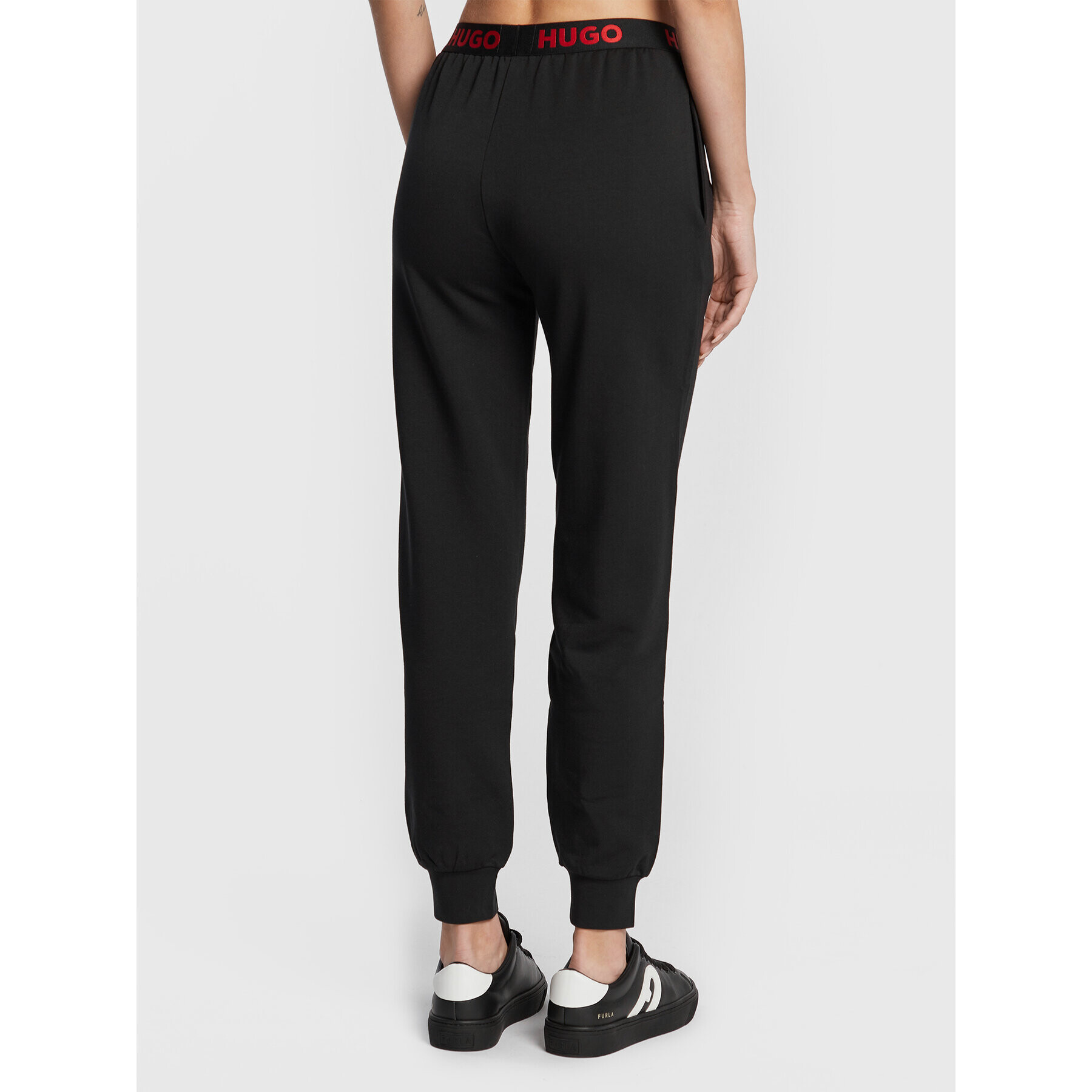 Hugo Pantaloni trening Sporty Logo 50480581 Negru Regular Fit - Pled.ro