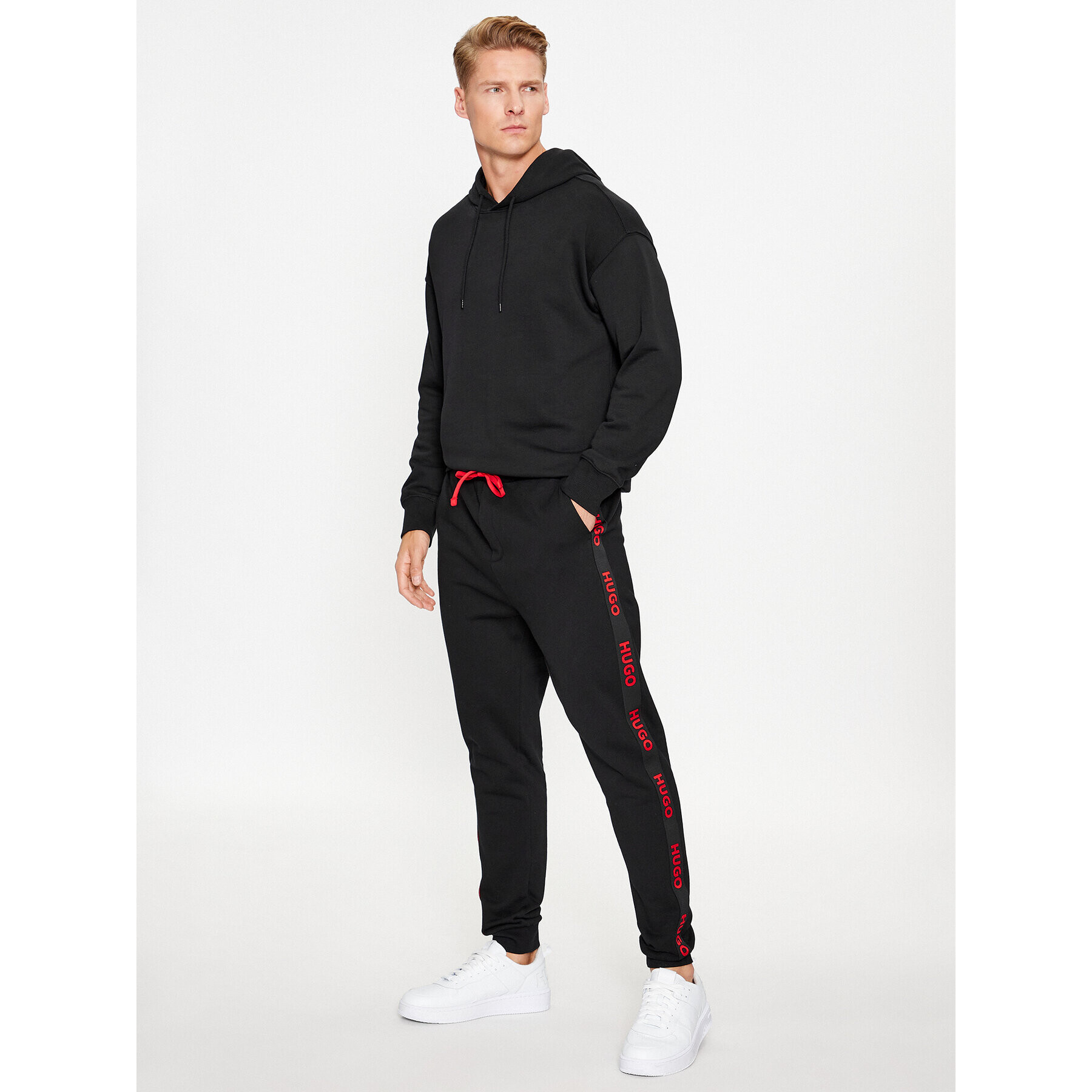 Hugo Pantaloni trening Sporty Logo 50496995 Negru Regular Fit - Pled.ro