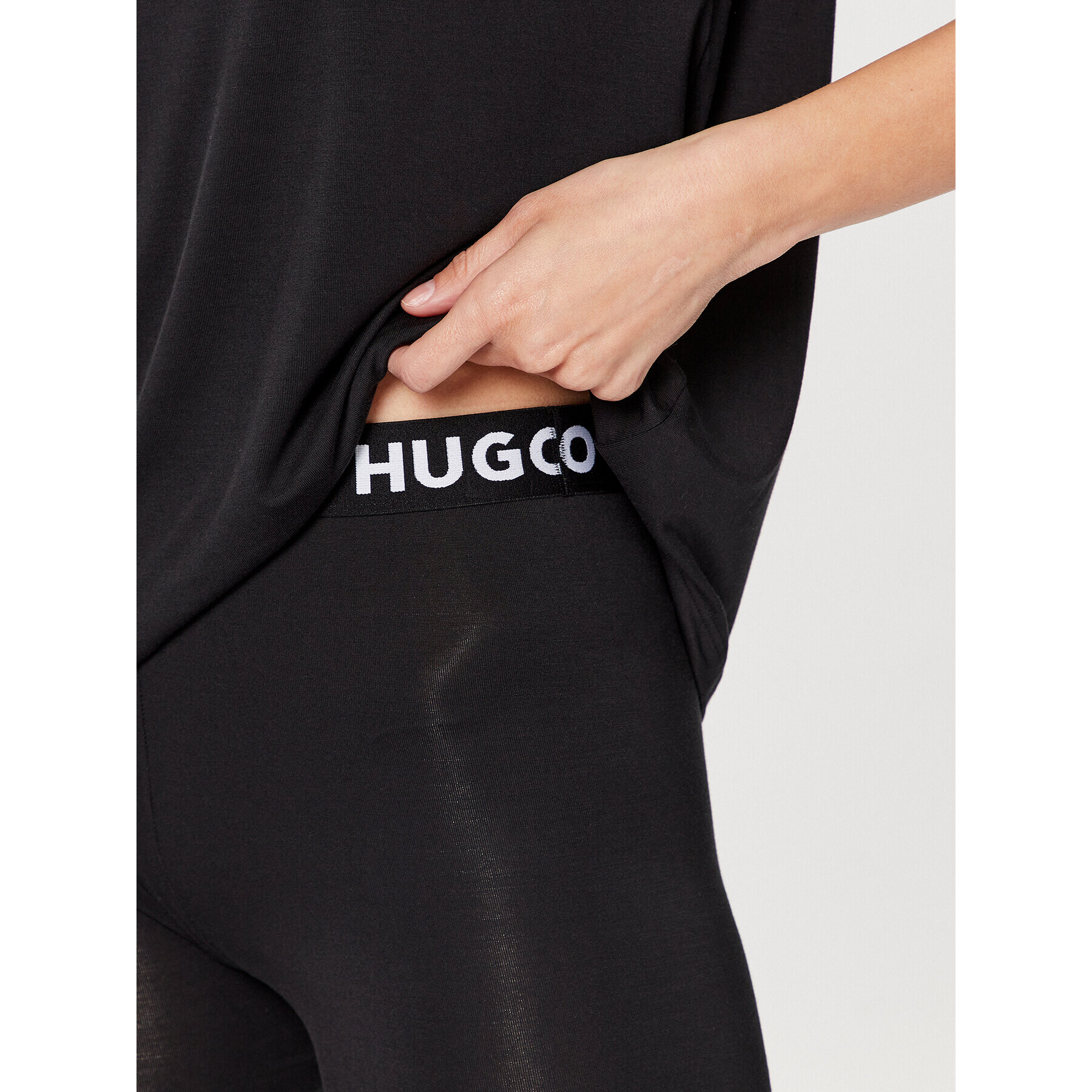 Hugo Pijama 50490702 Negru Relaxed Fit - Pled.ro