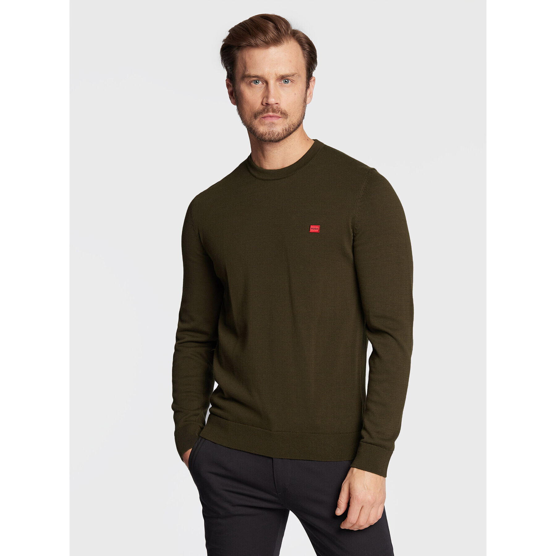 Hugo Pulover San Cassius-C1 50475083 Verde Regular Fit - Pled.ro