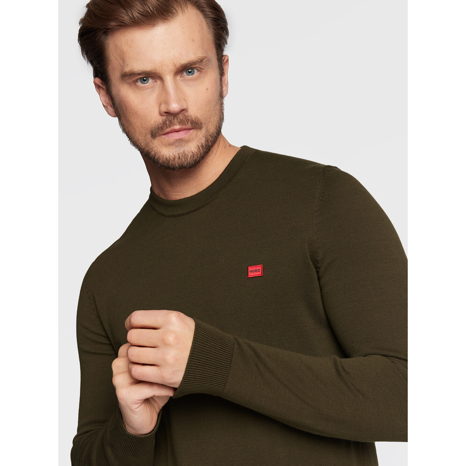 Hugo Pulover San Cassius-C1 50475083 Verde Regular Fit - Pled.ro