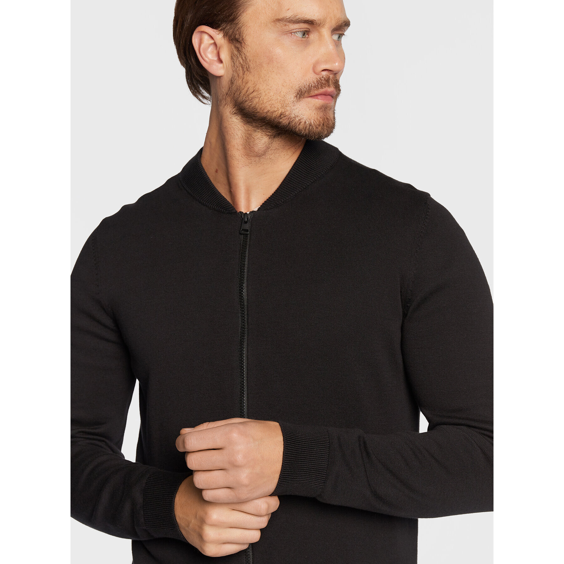 Hugo Pulover San Jaque-C 50474809 Negru Regular Fit - Pled.ro