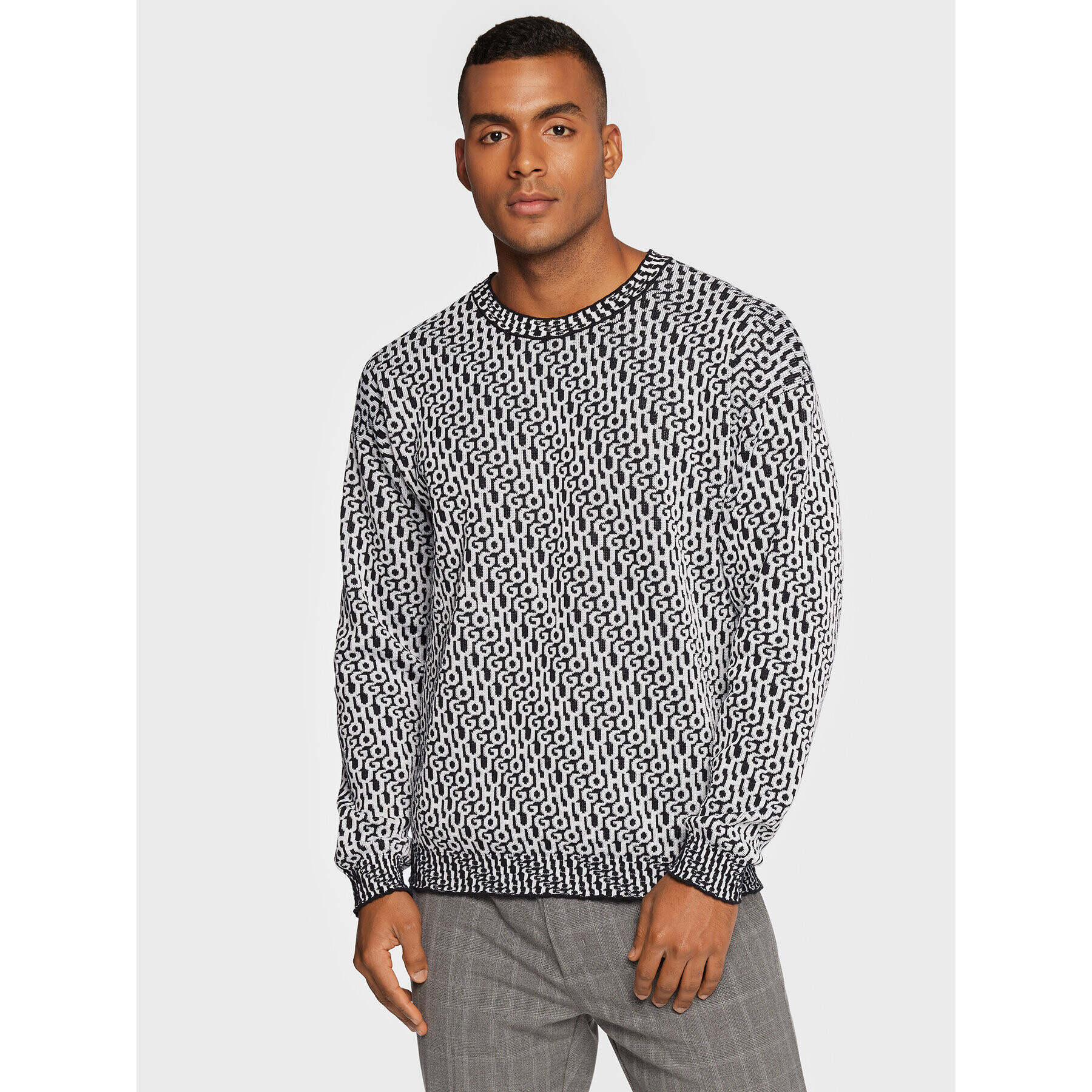 Hugo Pulover Sugor 50471671 Negru Relaxed Fit - Pled.ro