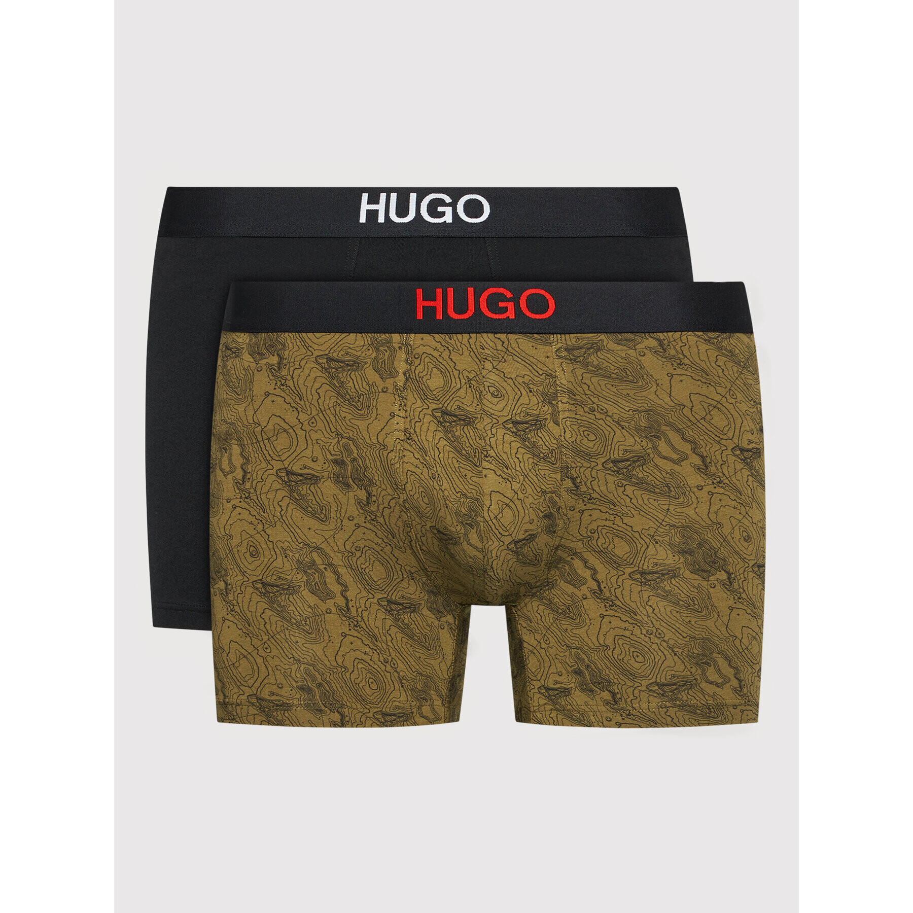 Hugo Set 2 perechi de boxeri Brother Pack 50454352 Colorat - Pled.ro