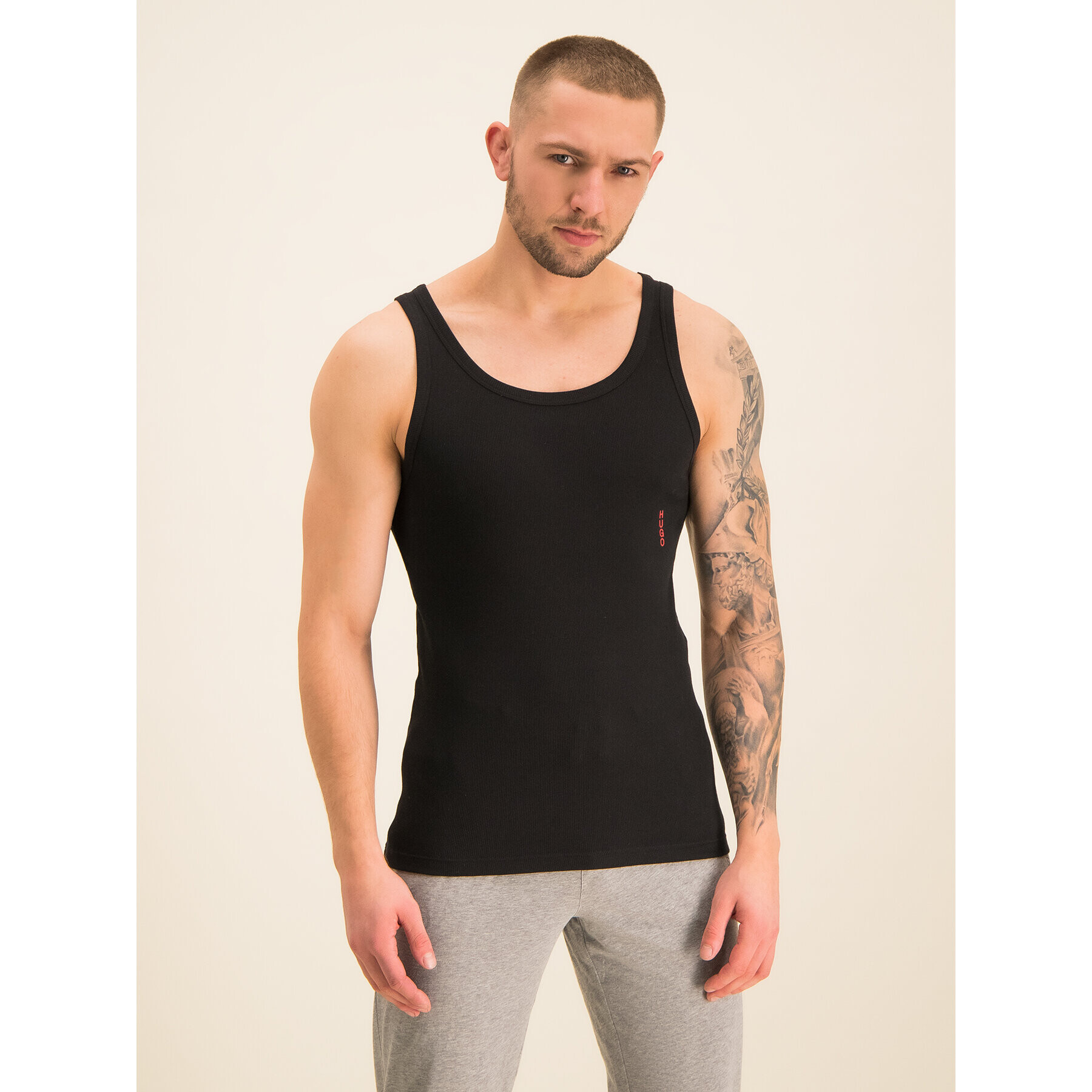 Hugo Set 2 Tank top-uri 50408126 Negru Regular Fit - Pled.ro