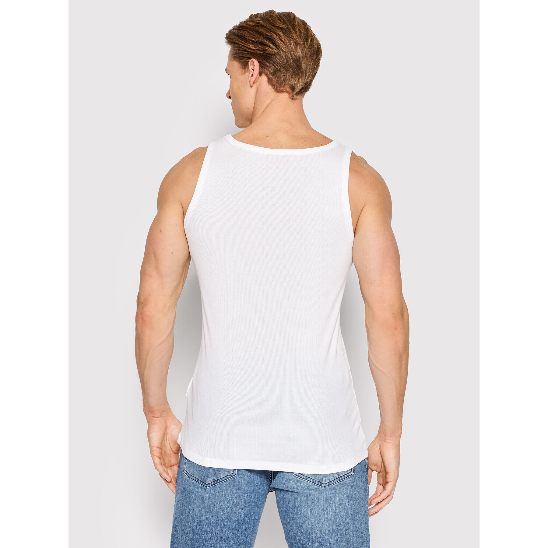 Hugo Set 2 Tank top-uri 50469778 Alb Slim Fit - Pled.ro