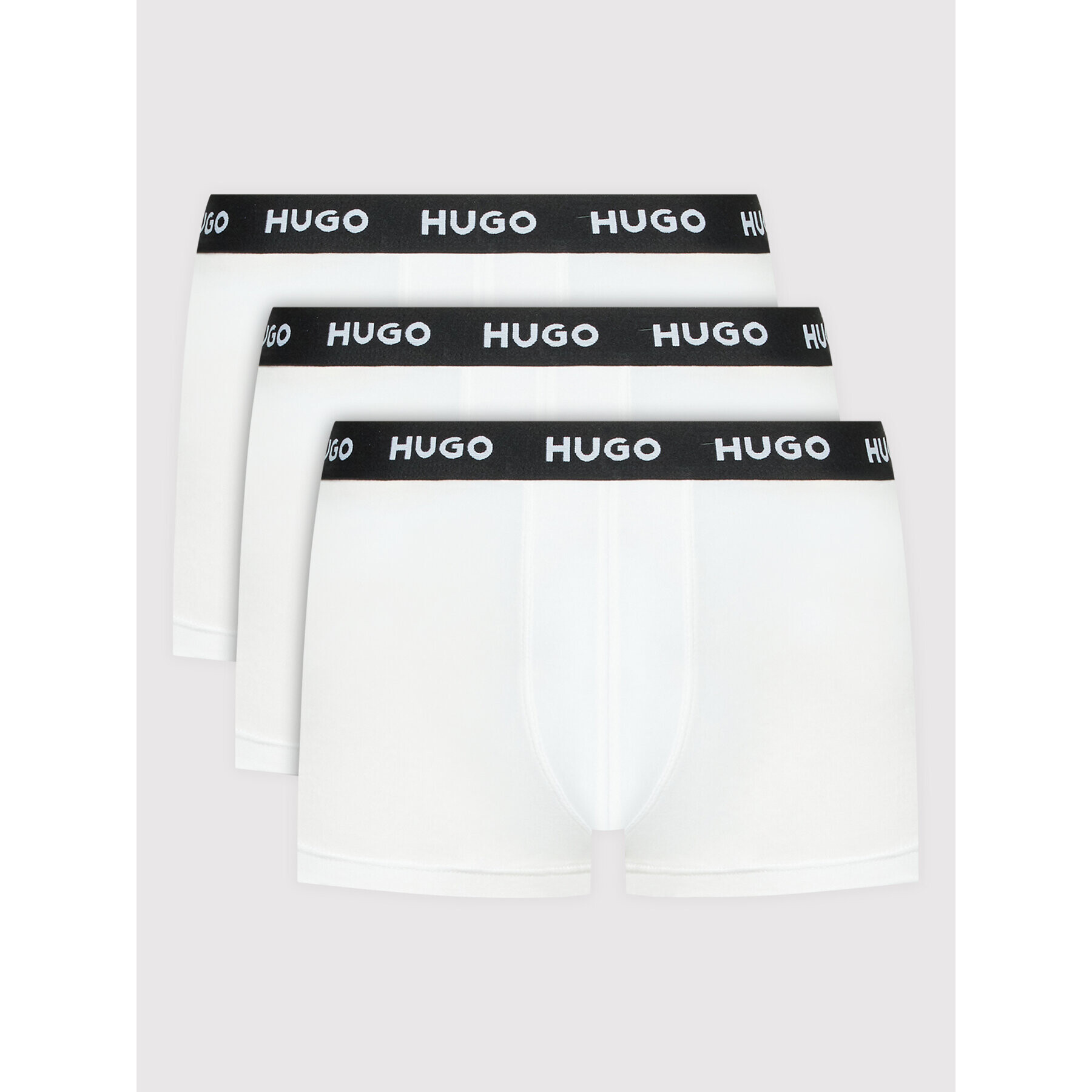 Hugo Set 3 perechi de boxeri 50469786 Alb - Pled.ro