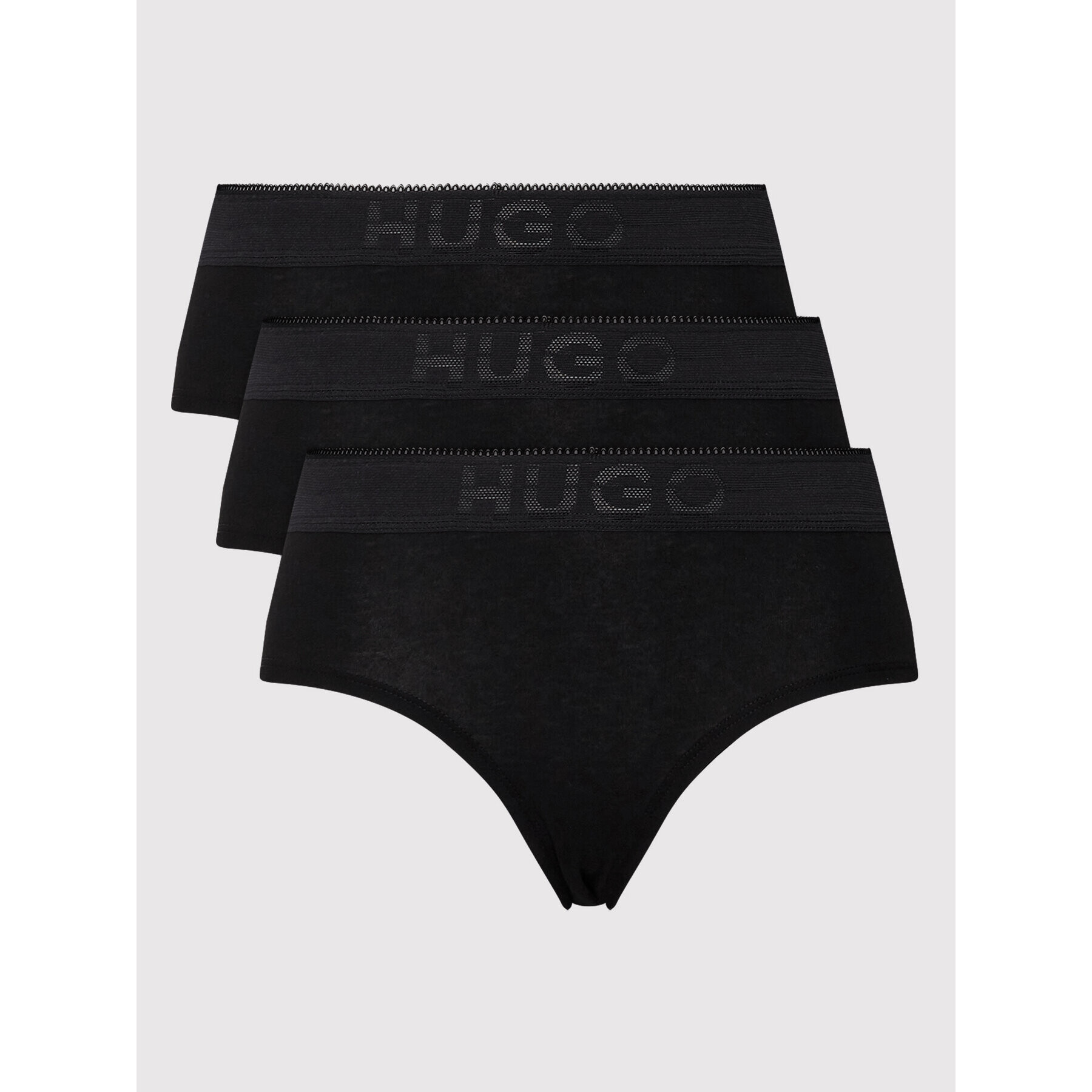 Hugo Set 3 perechi de chiloți de damă clasici Easy 50469918 Negru - Pled.ro