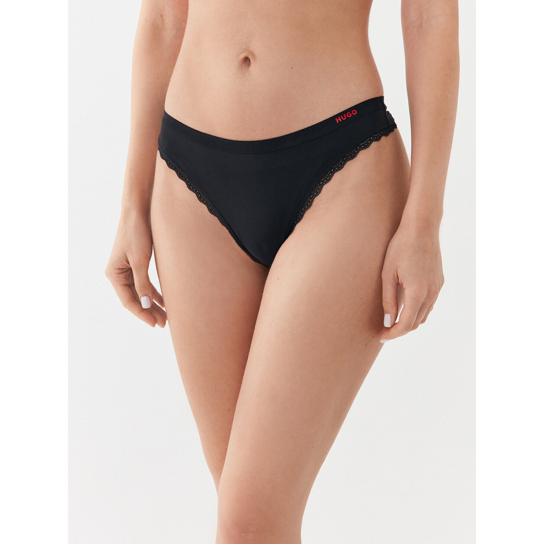 Hugo Set 3 perechi de chiloți tanga Triplet Thong Micro 50492458 Negru - Pled.ro