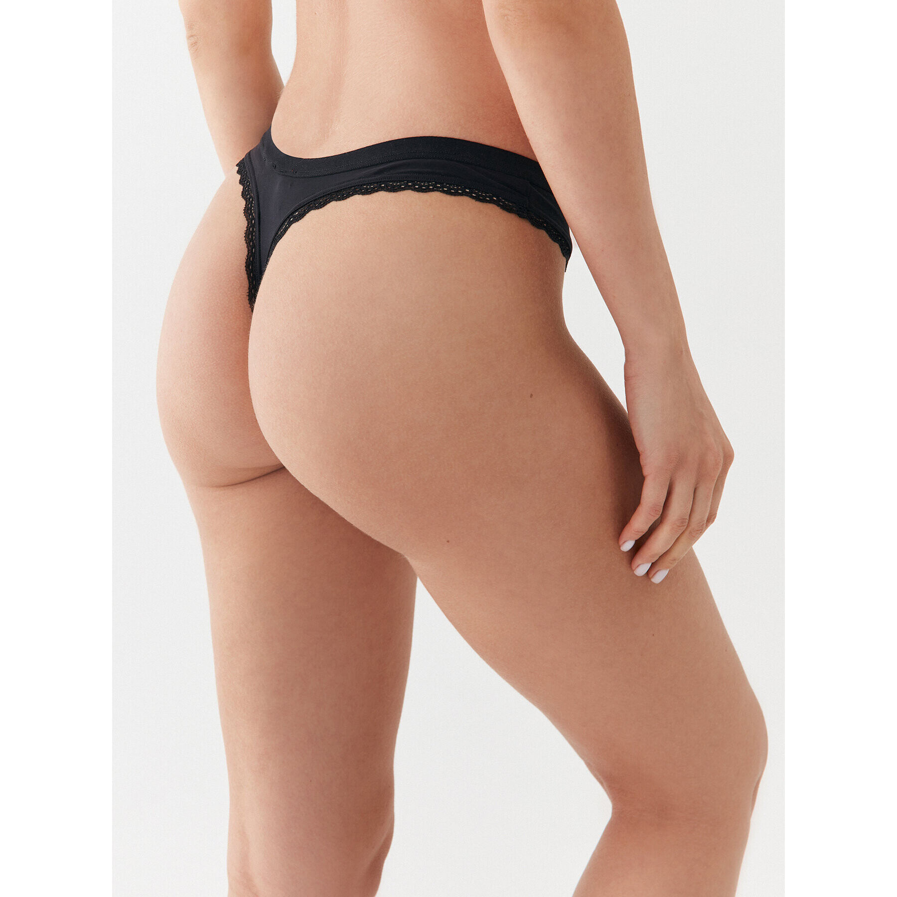 Hugo Set 3 perechi de chiloți tanga Triplet Thong Micro 50492458 Negru - Pled.ro