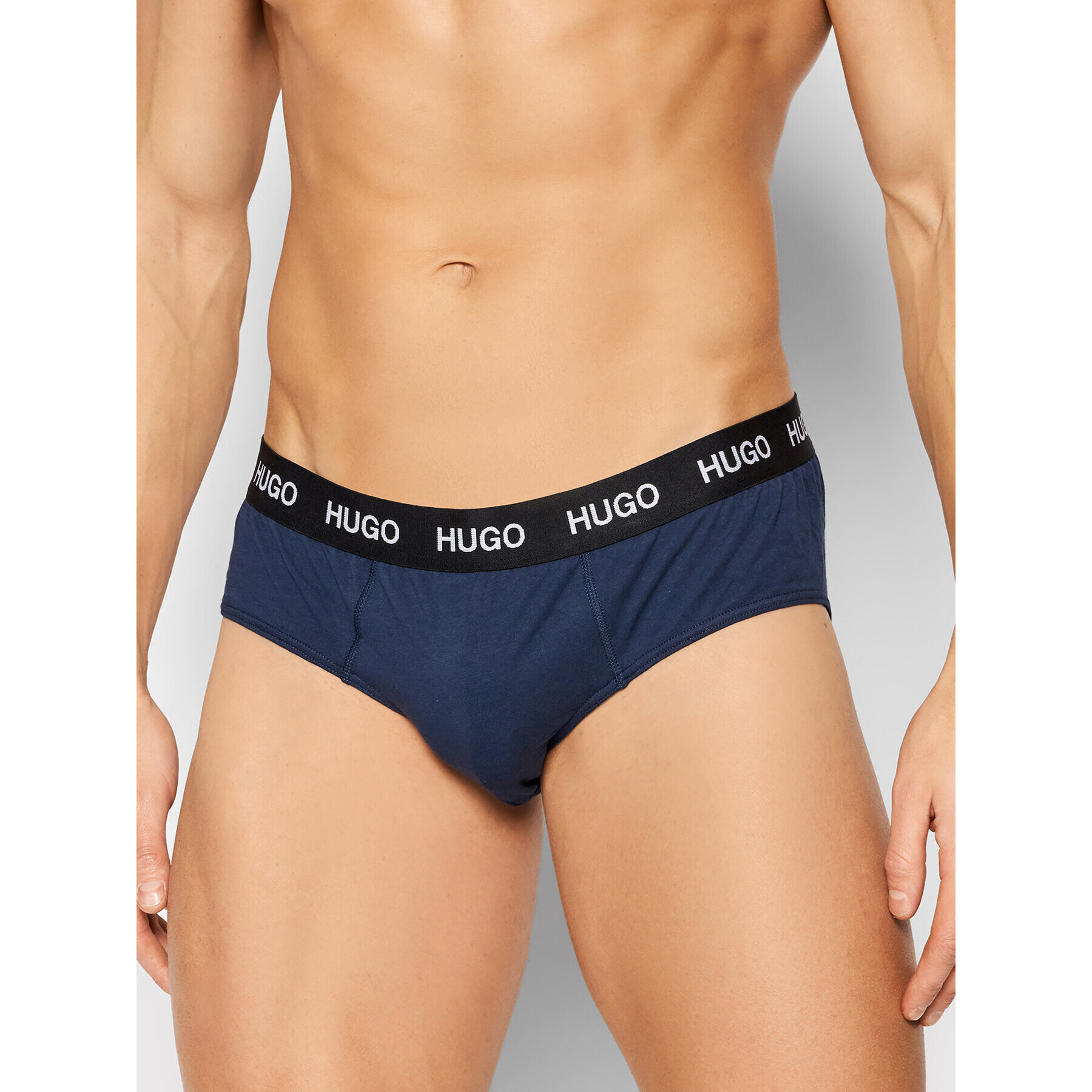 Hugo Set 3 perechi de slipuri 50439265 Bleumarin - Pled.ro