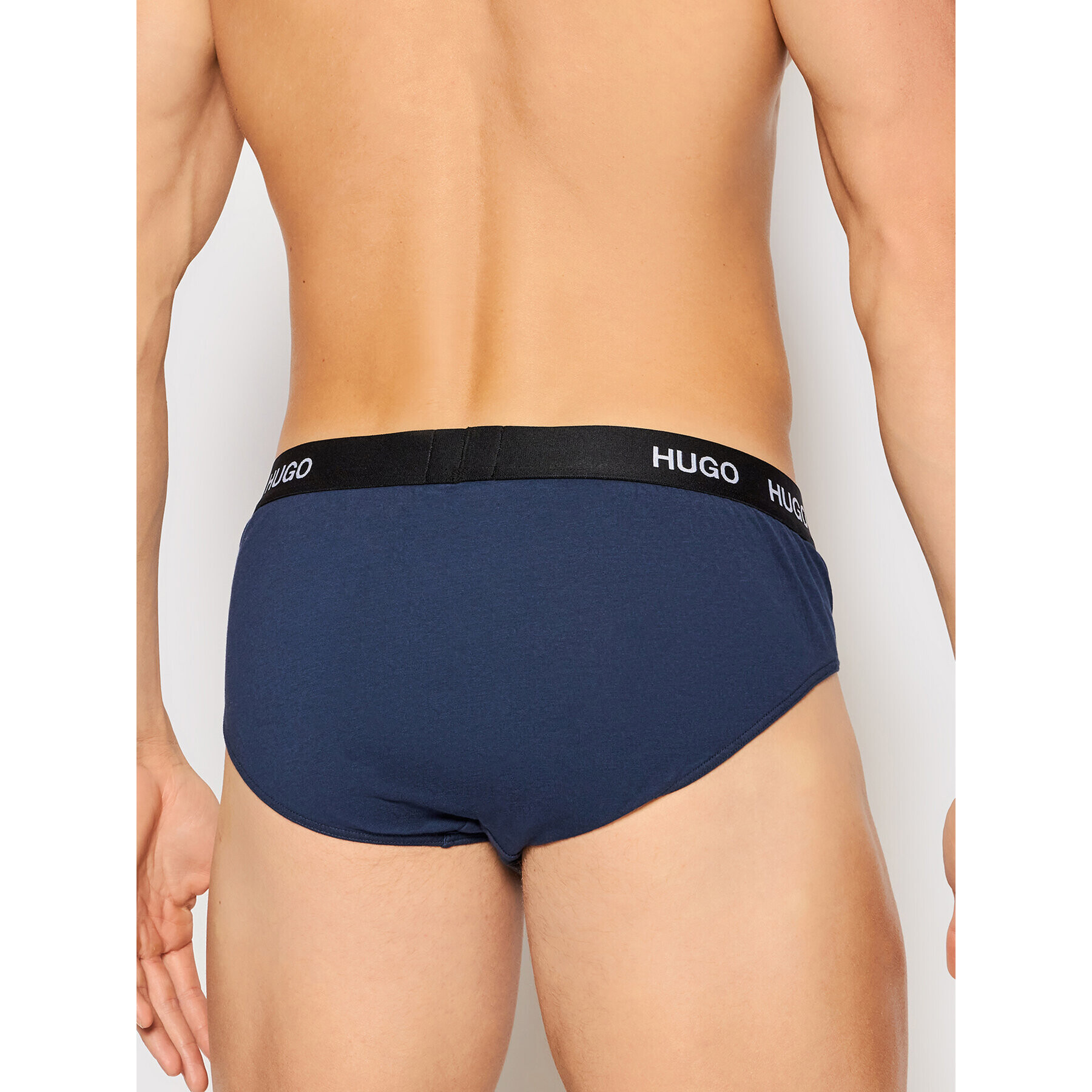 Hugo Set 3 perechi de slipuri 50439265 Bleumarin - Pled.ro