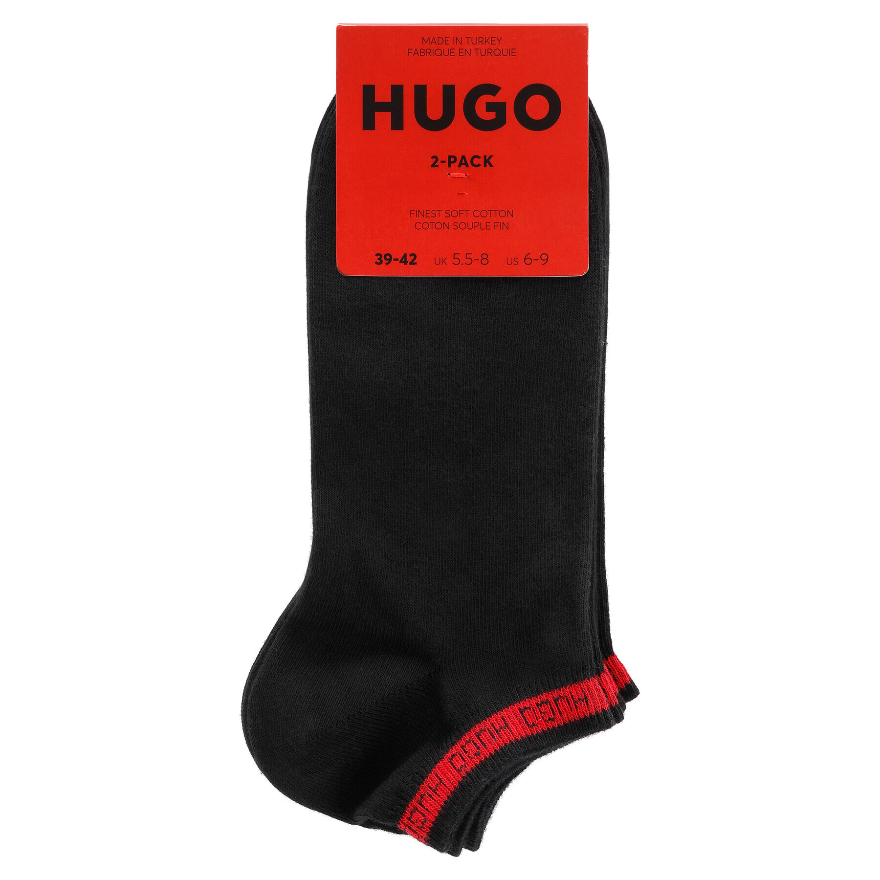 Hugo Set de 2 perechi de șosete medii pentru bărbați 50477874 Negru - Pled.ro