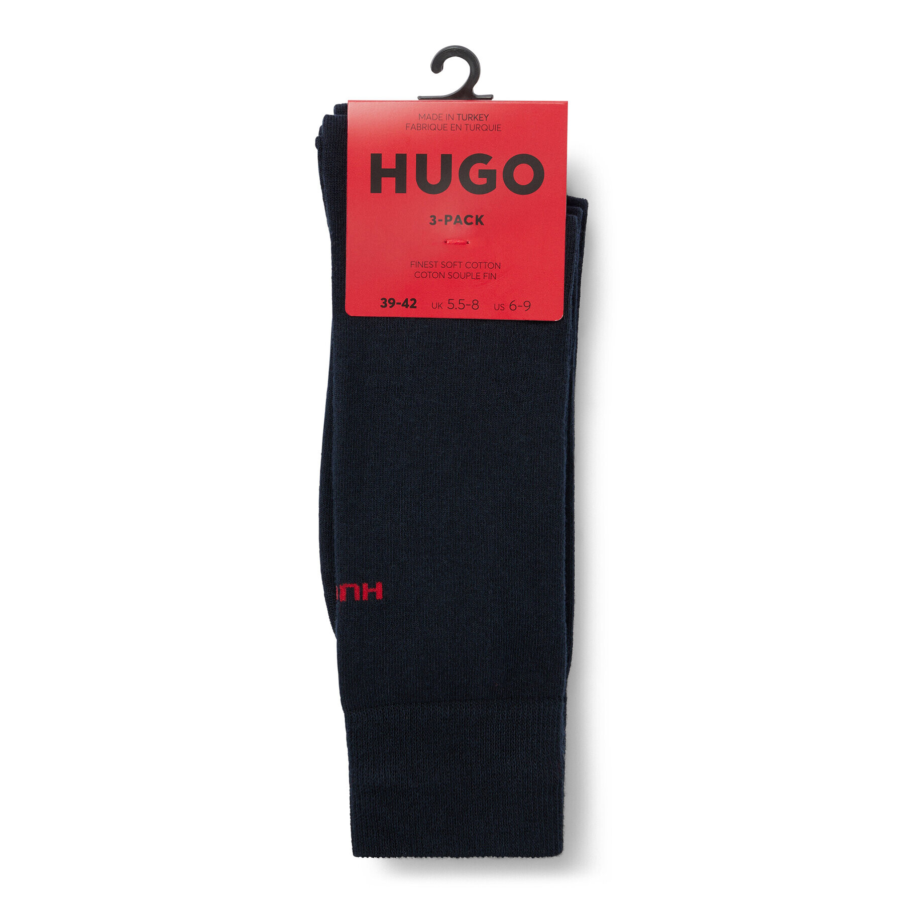 Hugo Set de 3 perechi de șosete lungi pentru bărbați 50493253 Albastru - Pled.ro