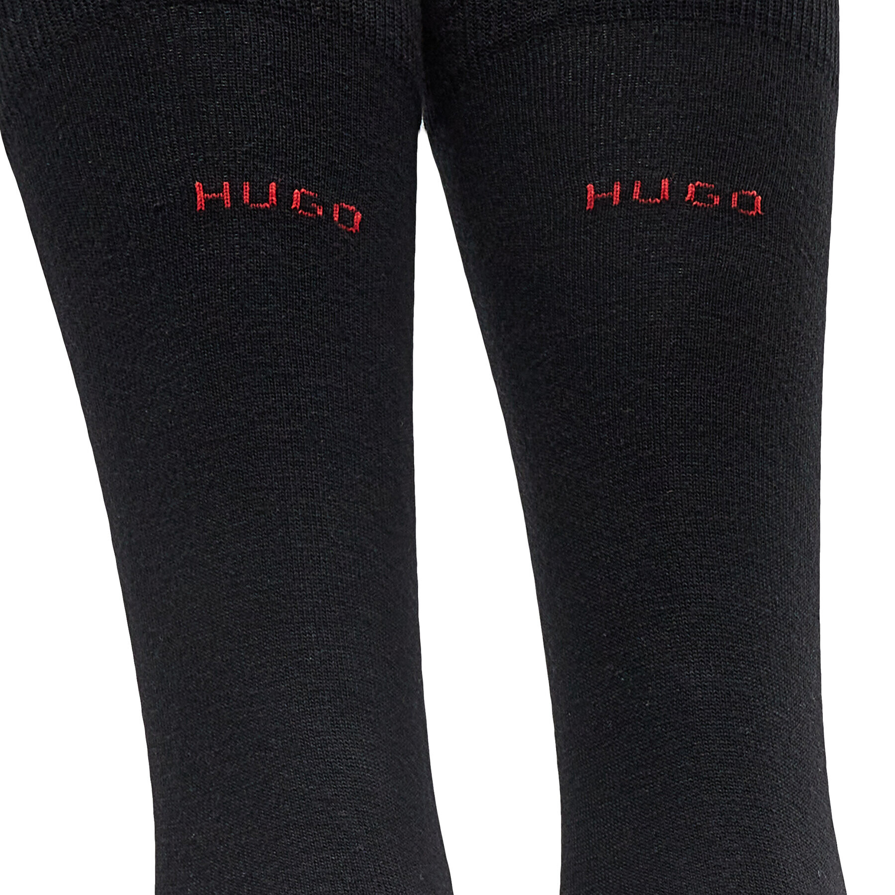 Hugo Set de 3 perechi de șosete medii unisex 3P Rs Uni Colors Cc 50473183 Negru - Pled.ro