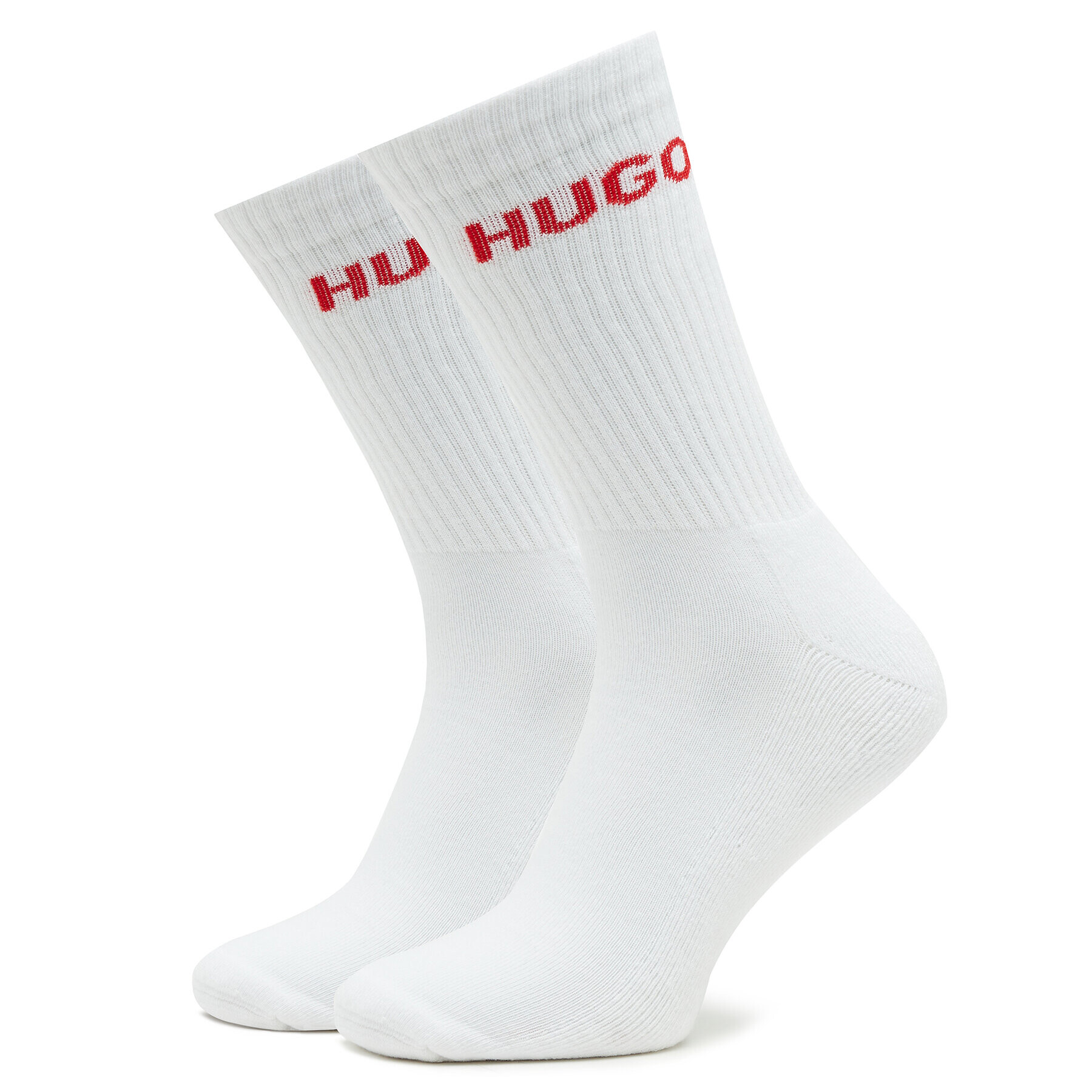 Hugo Set de 6 perechi de șosete lungi pentru bărbați 50504045 Alb - Pled.ro