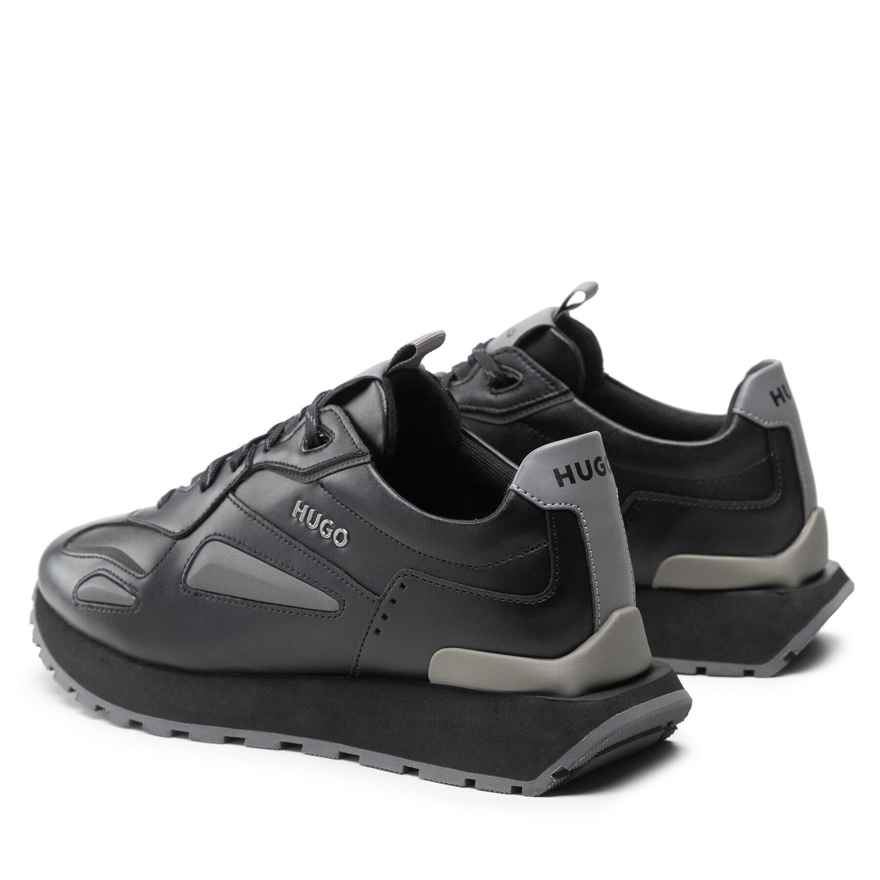 Hugo Sneakers Cubite Runn 50480462 10228535 01 Negru - Pled.ro