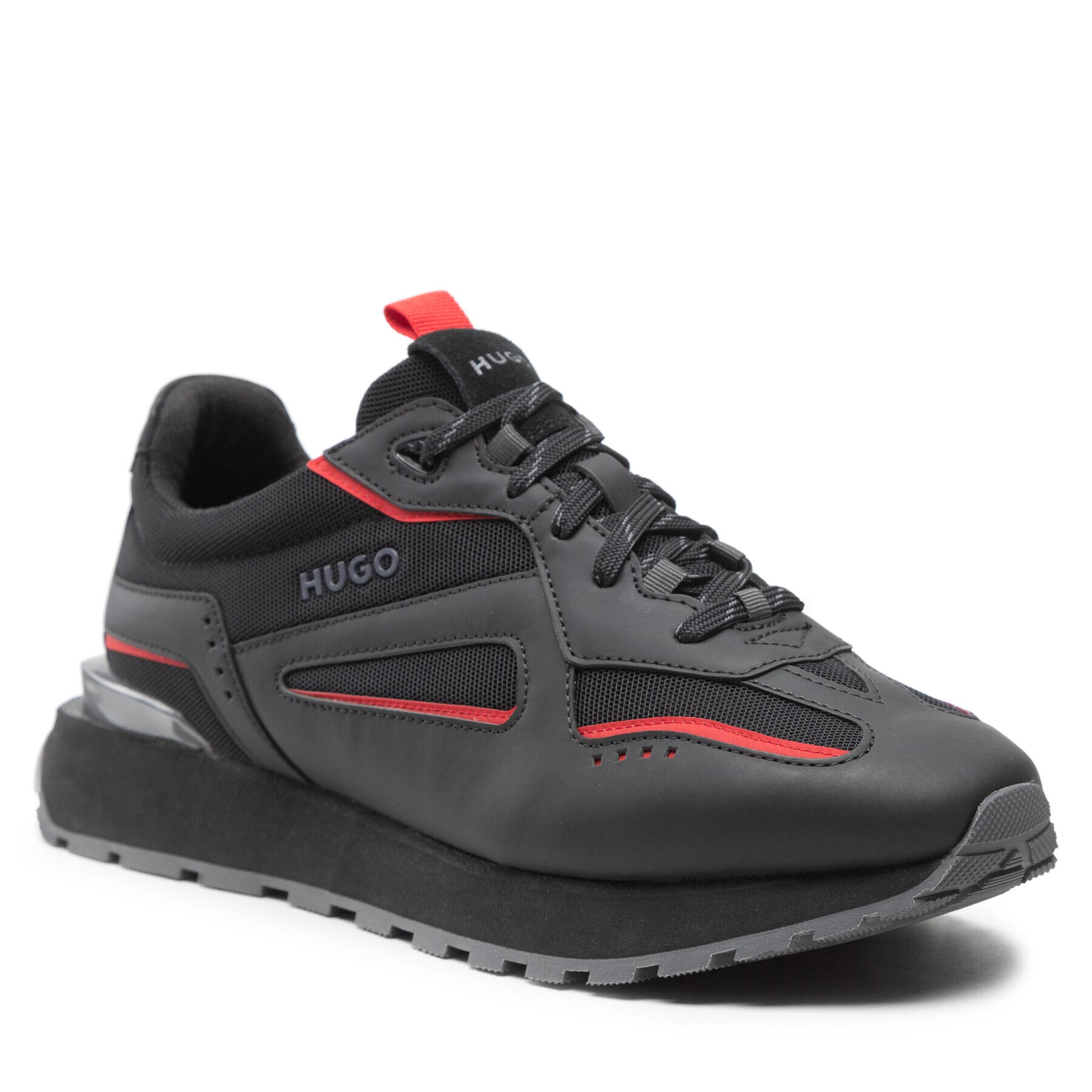 Hugo Sneakers Cubite Runn 50480463 10245605 01 Negru - Pled.ro