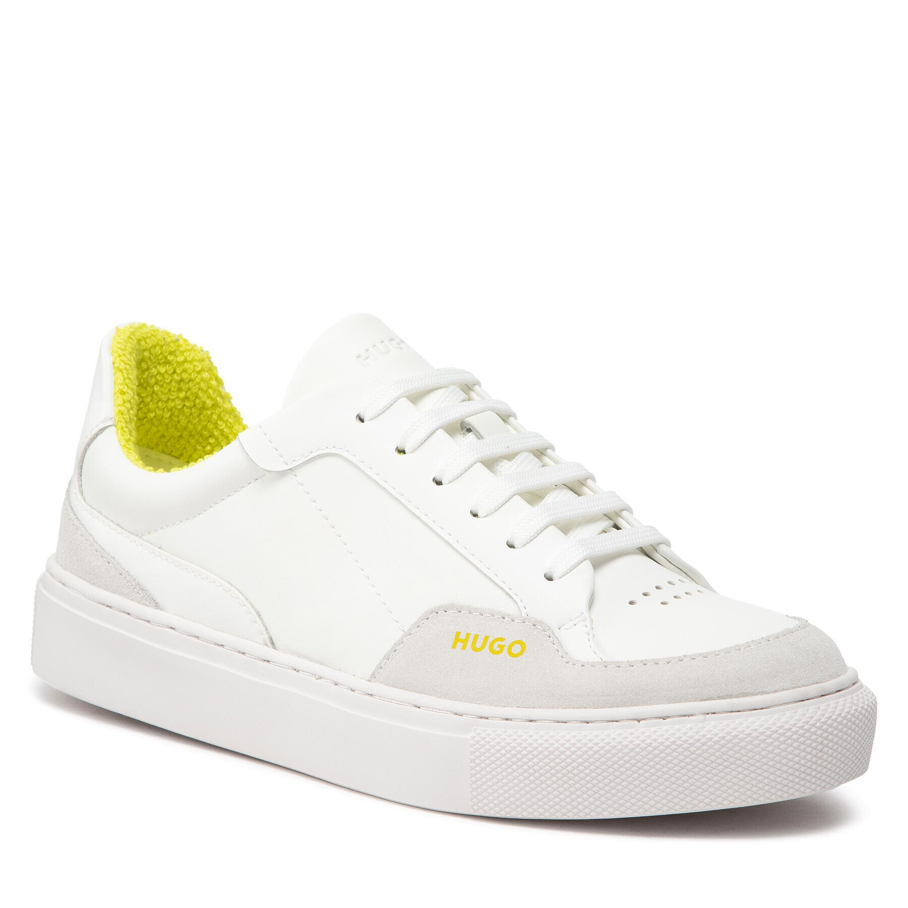 Hugo Sneakers Hannah 50471245 10236948 01 Alb - Pled.ro