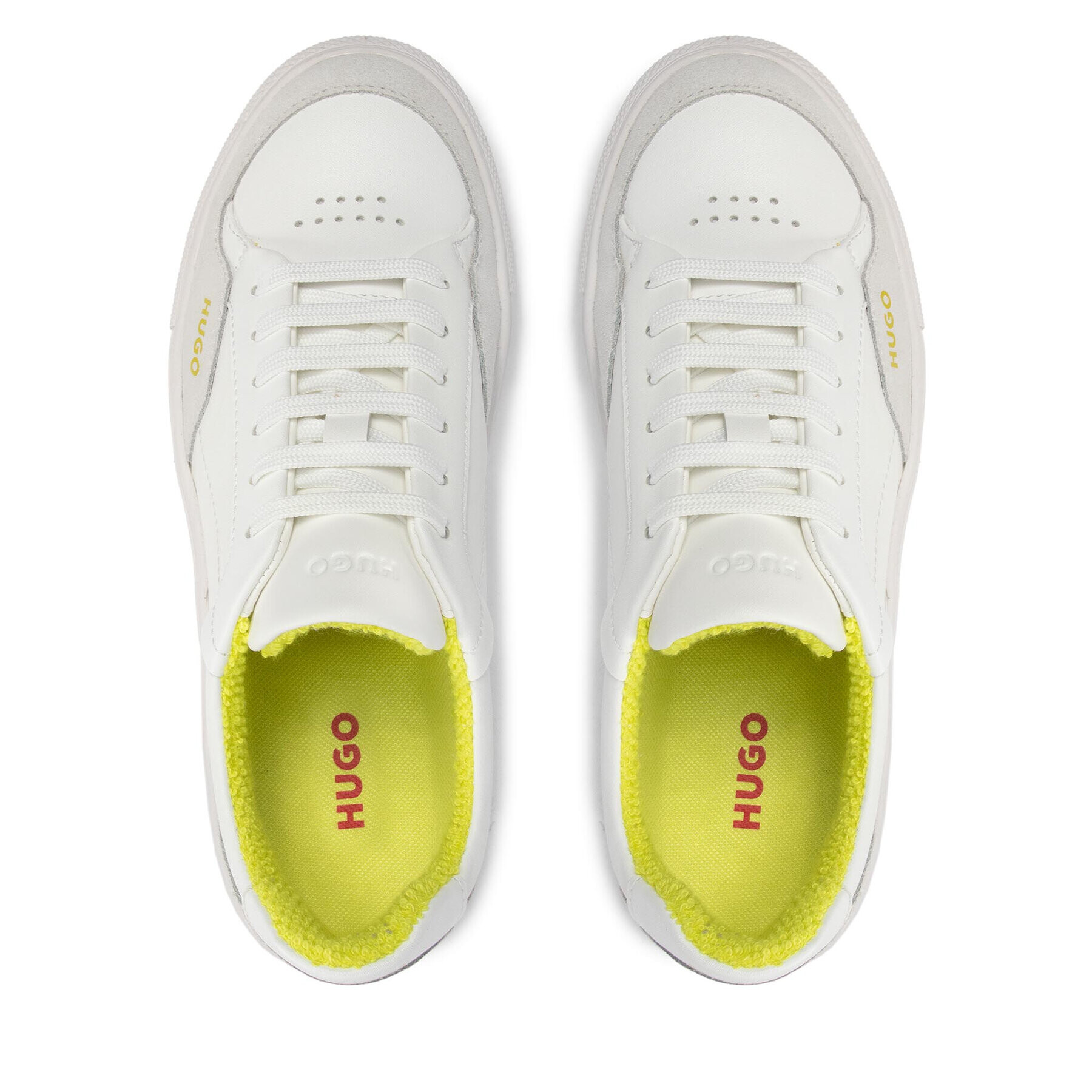 Hugo Sneakers Hannah 50471245 10236948 01 Alb - Pled.ro