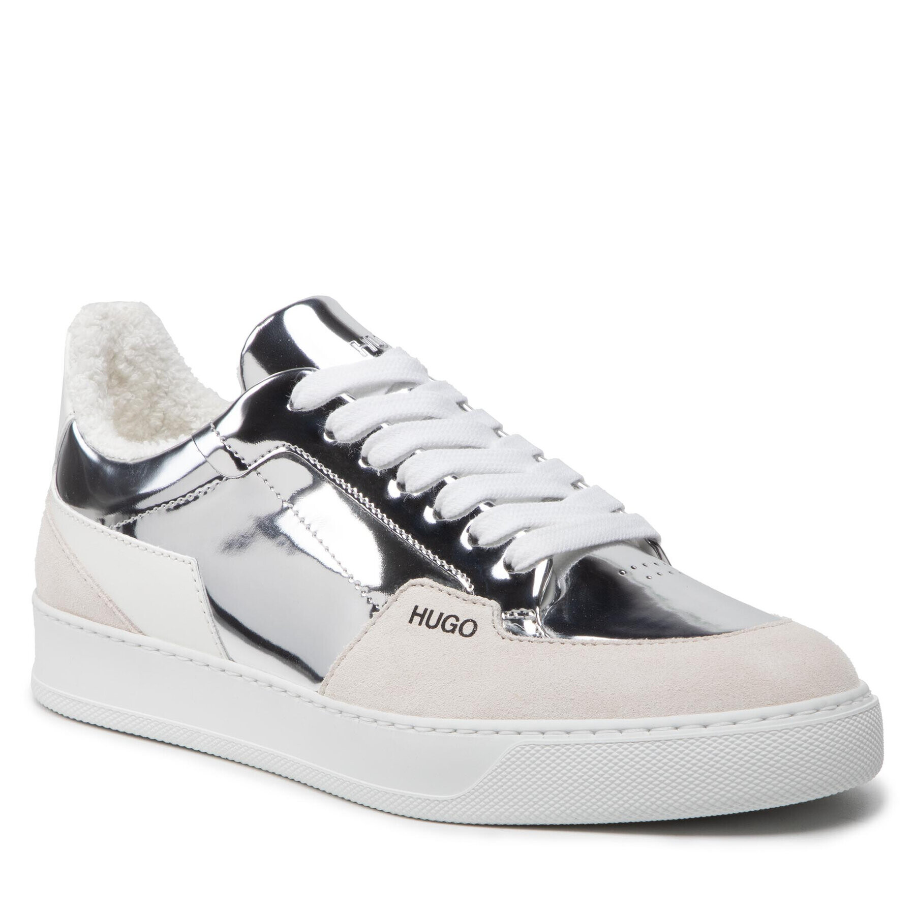 Hugo Sneakers Vera Lace Up 50466490 10209222 01 Argintiu - Pled.ro