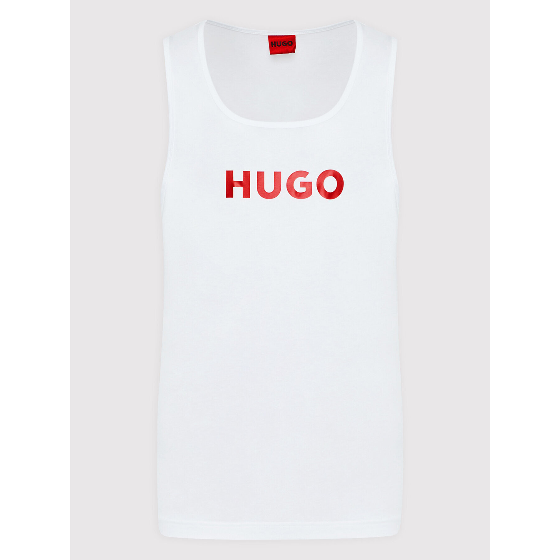 Hugo Tank top Bay Boy 50469414 Alb Regular Fit - Pled.ro